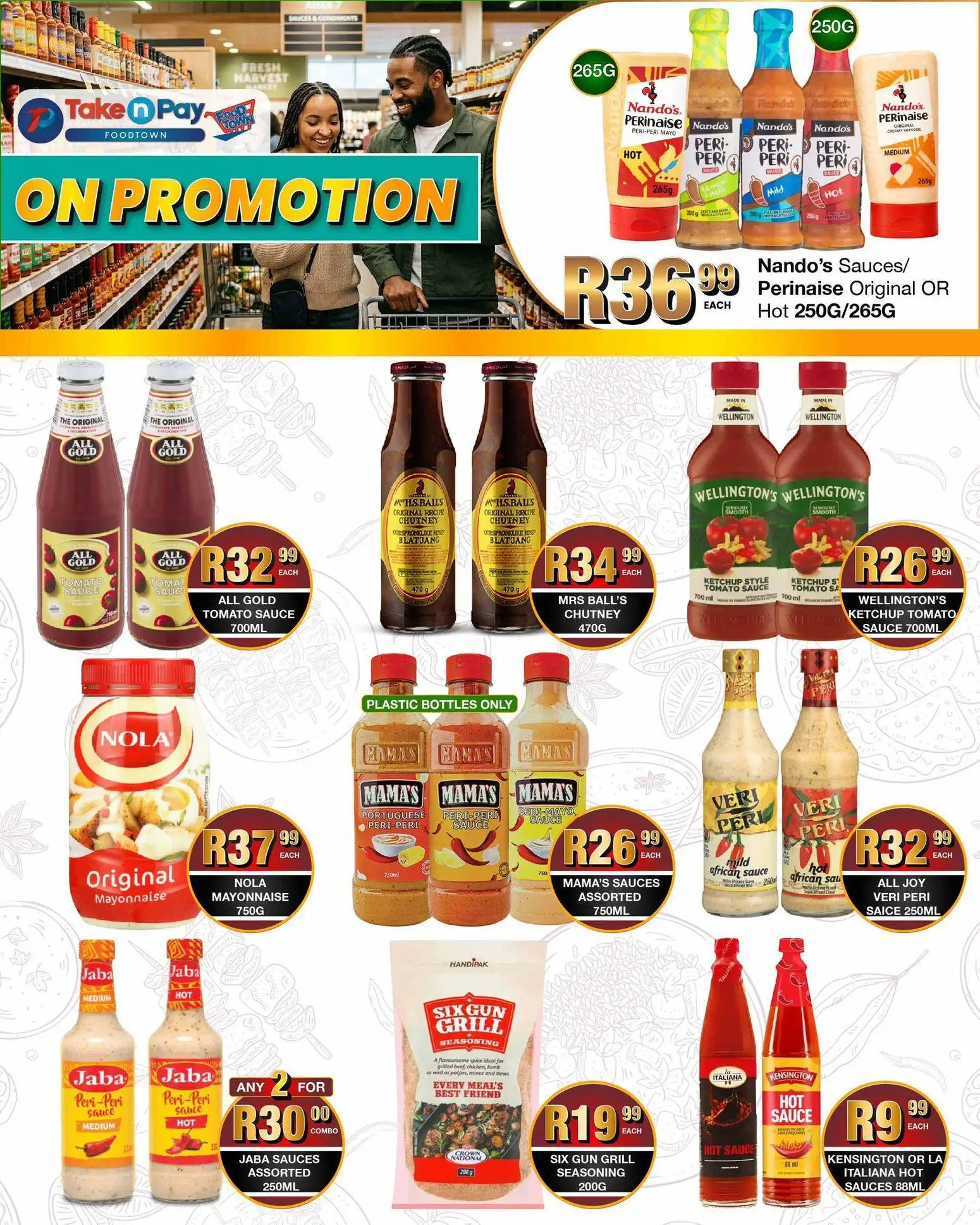 New Take n Pay catalogue – valid from 20.04.2026 | Page: 17 | Products: Chutney, Seasoning, Mayonnaise, Sauce