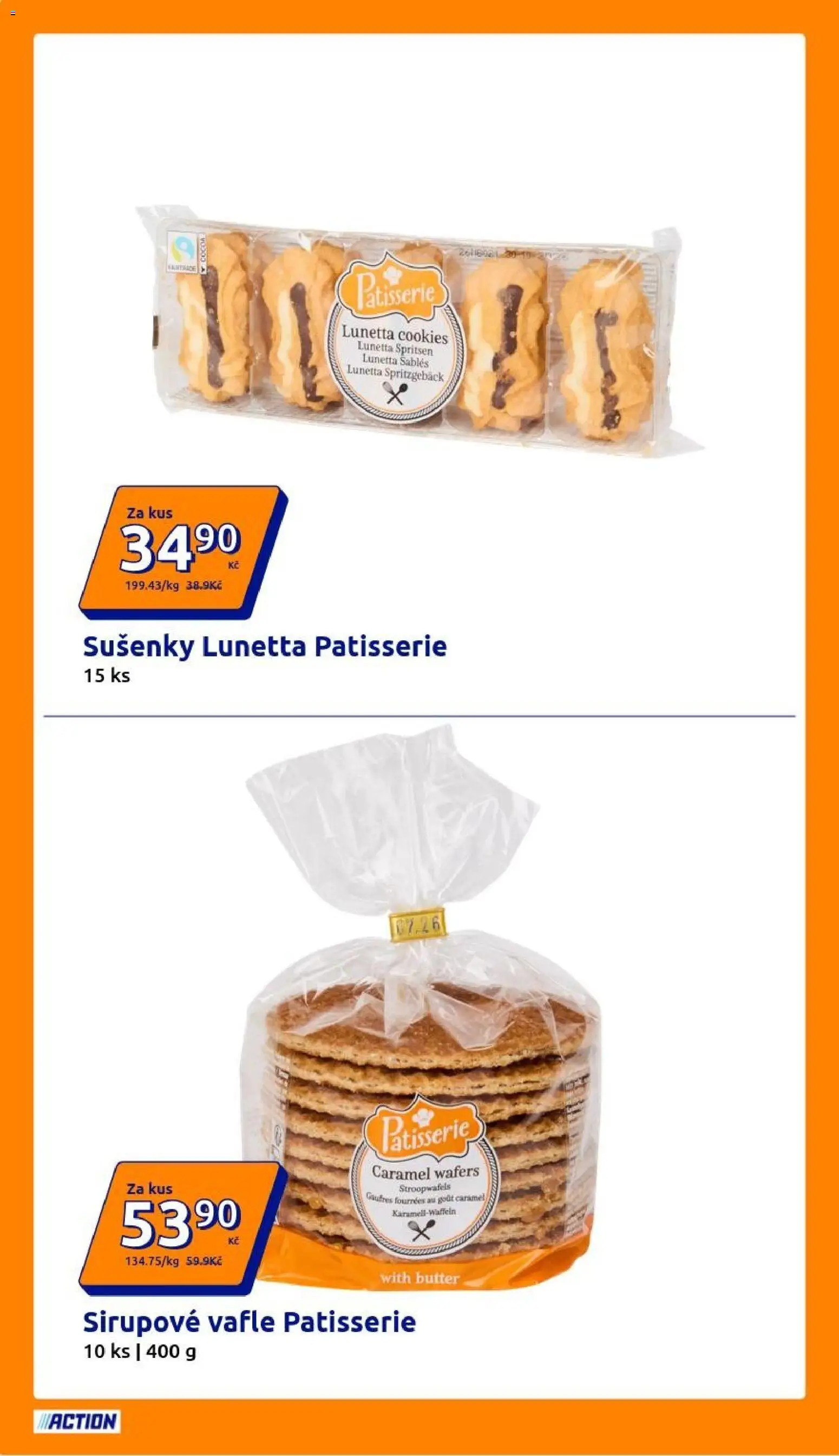 Action leták od 21.10.2026 | Strana: 8 | Produkty: Vafle, Cookies, Sušenky