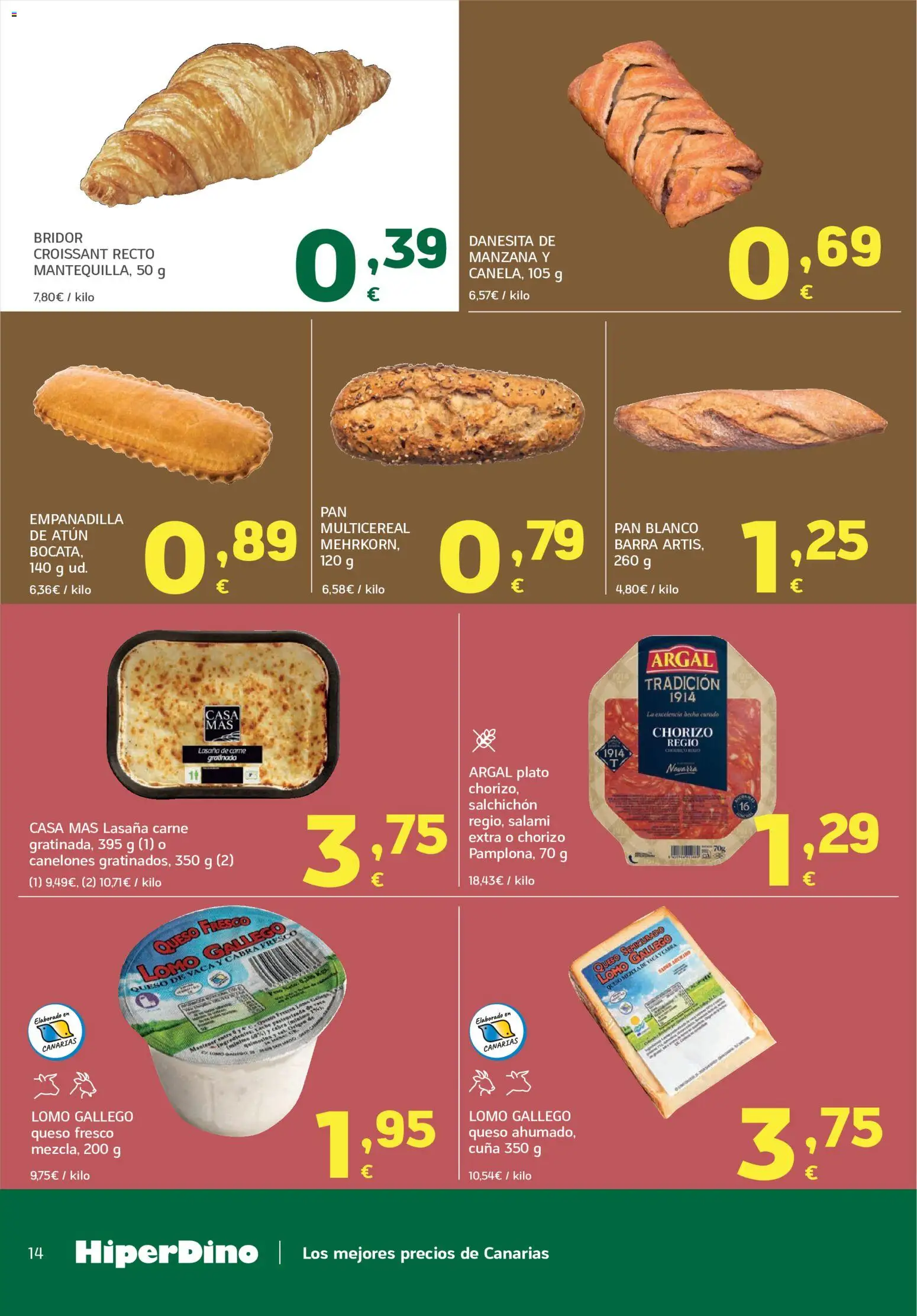 HiperDino folleto │ válido desde el 09/09/2026 | Página: 14 | Productos: Queso, Pan, Queso fresco, Carne
