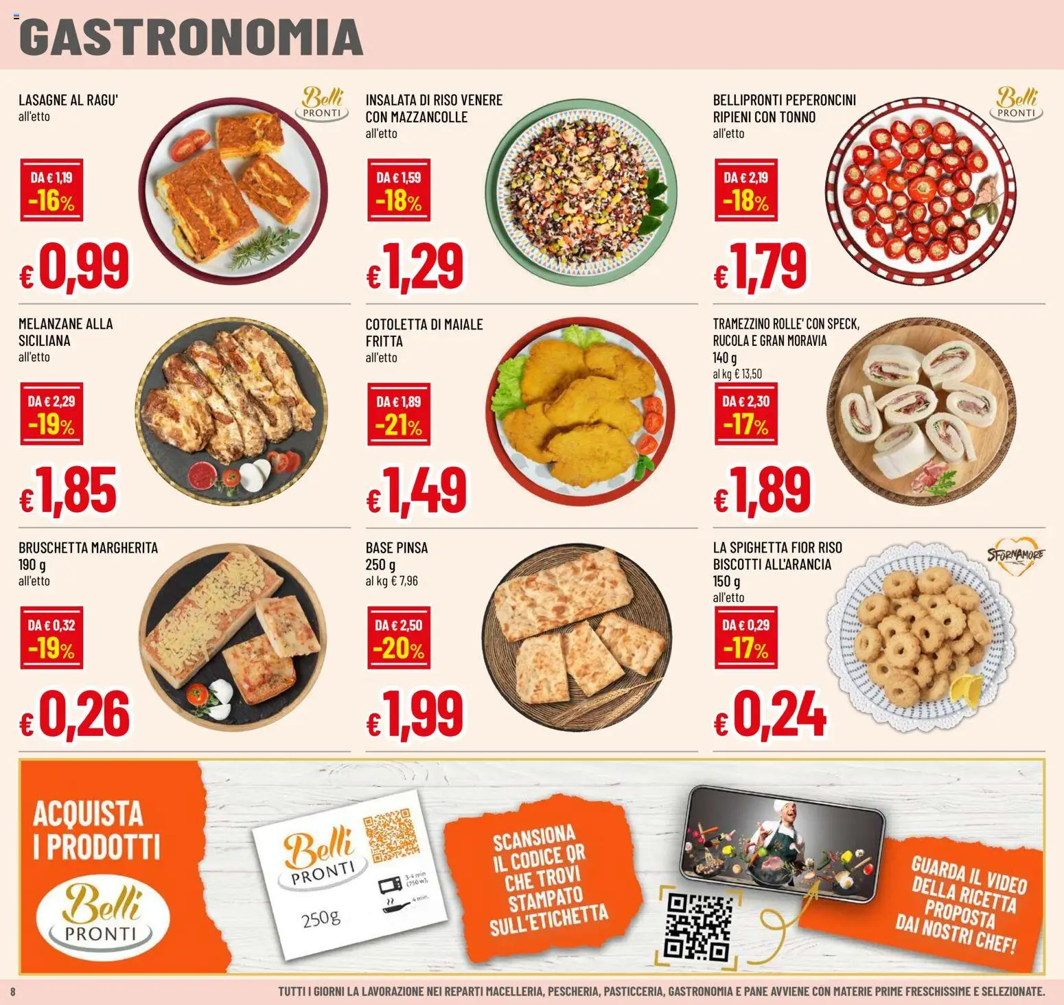 Volantino Galassia del 02/07/2026 | Pagina: 8 | Prodotti: Maiale, Rucola, Insalata, Melanzane