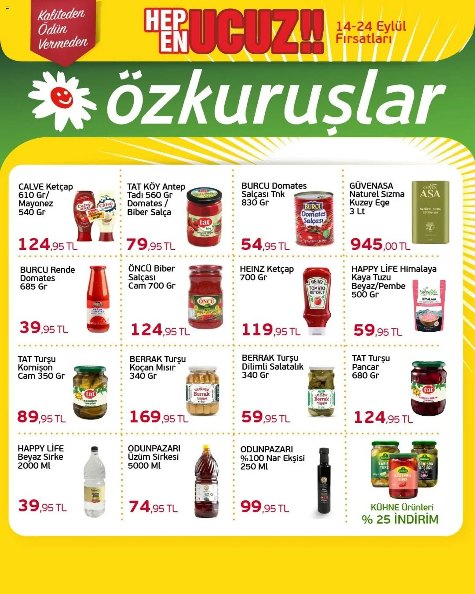 Özkuruşlar Katalog - 14 Eylül 2026 tarihinden itibaren geçerlidir | Sayfa: 4 | Ürünler: Domates, Nar ekşisi, Ketçap, Salatalık