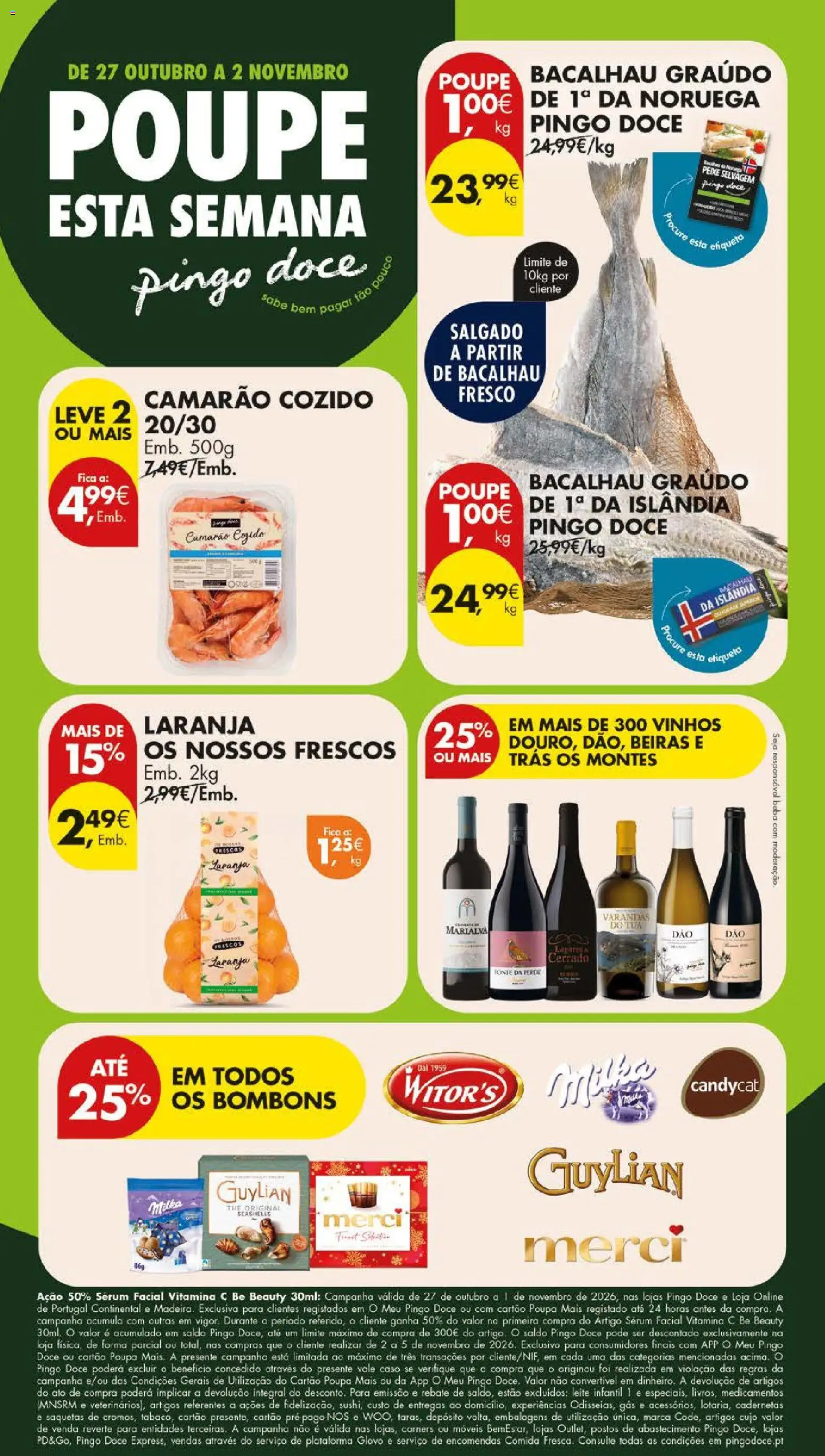 Pingo Doce folheto Poupe Este Fim de Semana │ válido de 29/10/2026 | Página: 56 | Produtos: Bacalhau, Leite infantil, Saquetas, Peixe