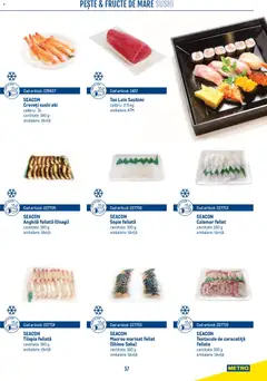 Ofertele Metro valabile de la 21.04.2026 | Pagină: 57 | Produse: Sushi, Macrou, Pește, Fructe De Mare