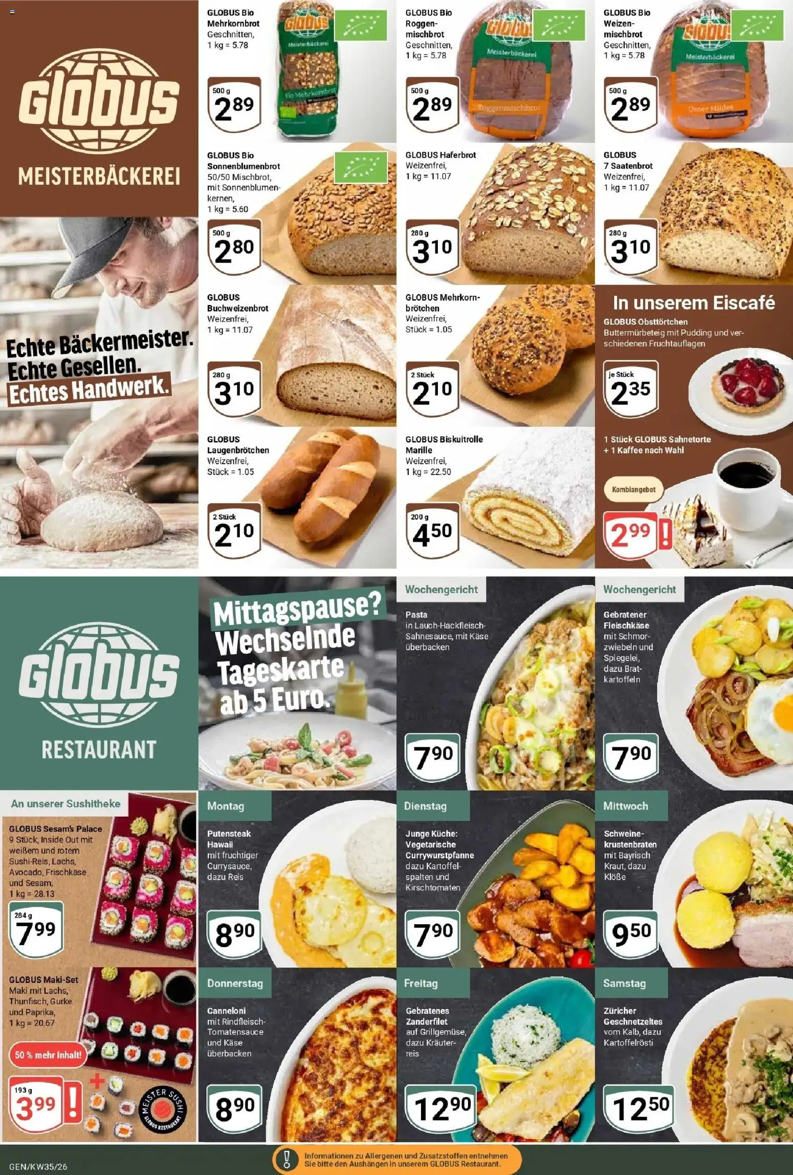 Globus Prospekt Gensingen (ab 24.08.2026) » Angebote online | Seite: 8 | Produkte: Käse, Pudding, Kartoffeln, Frischkase