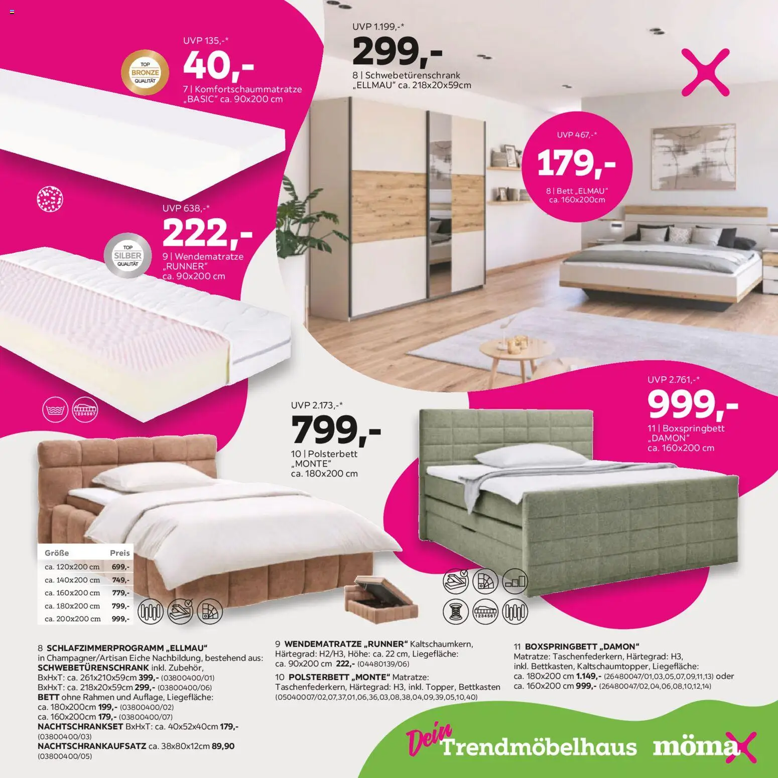 Mömax Prospekt aktuell gültig ab 20.10.2026 | Seite: 5 | Produkte: Bett, Matratze