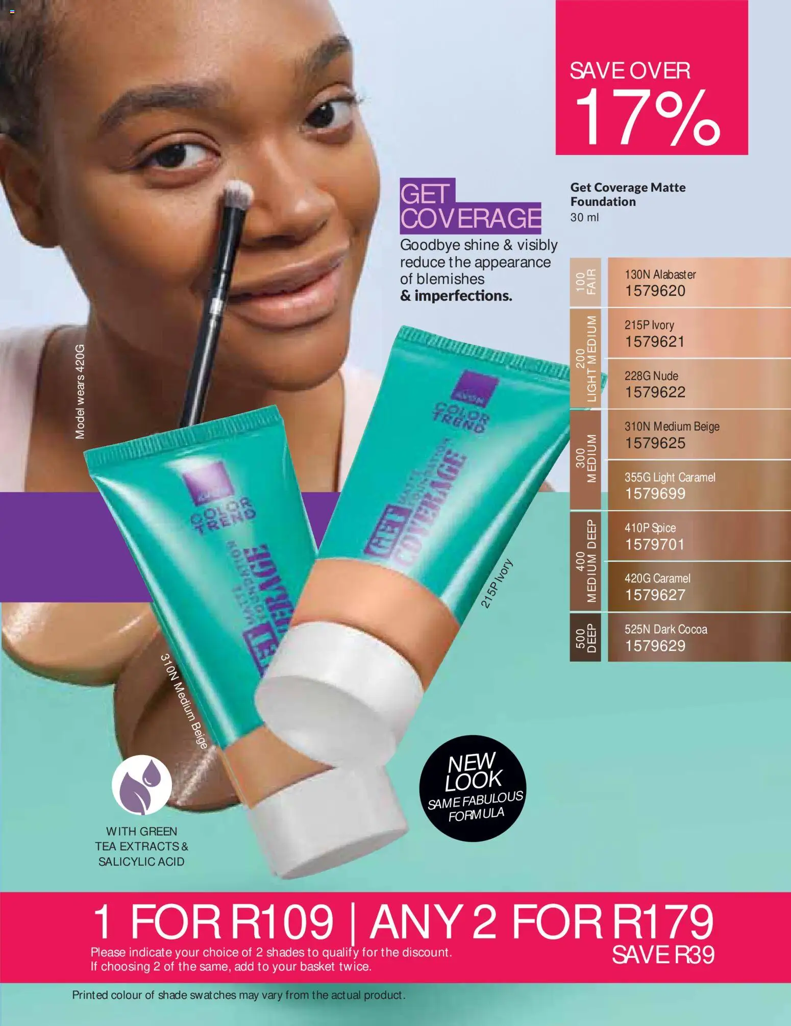 New Avon catalogue – valid from 01/09/2026 | Page: 51 | Products: Cocoa, Light, Foundation, Tea