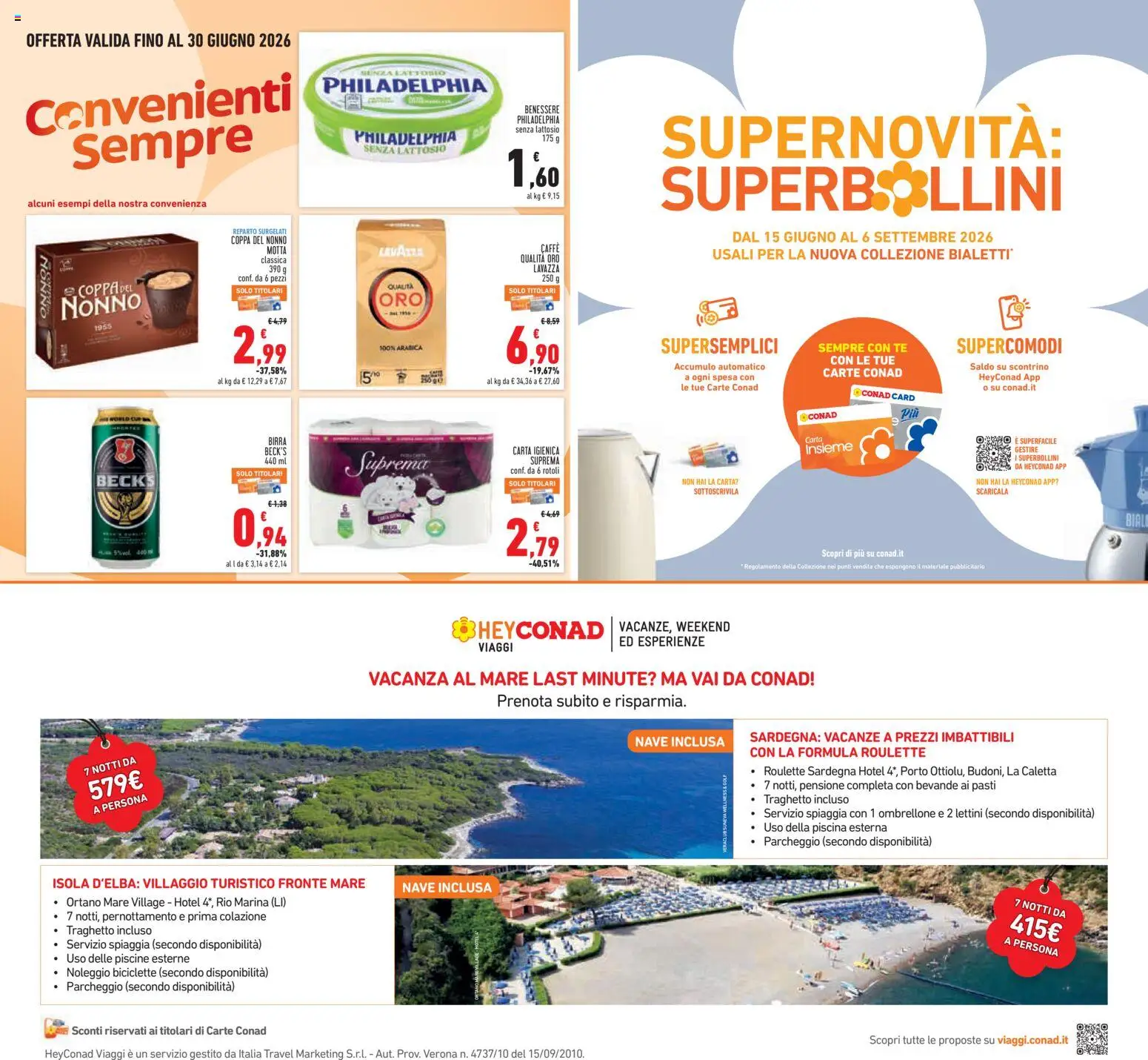 Volantino Conad del 04.06.2026 | Pagina: 27 | Prodotti: Birra, Ombrellone, Piscina, Lavazza