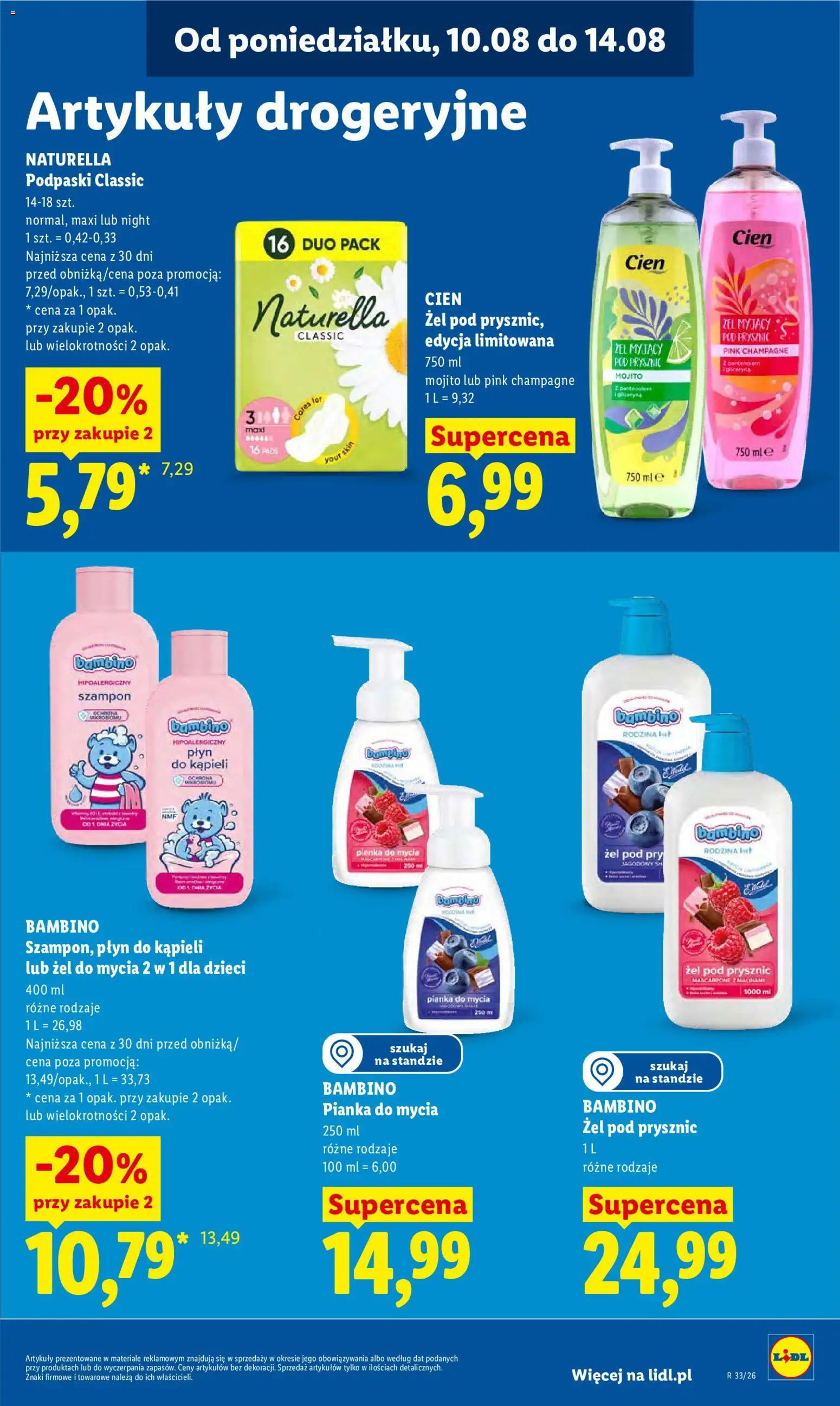 Lidl Polsko leták od 10.08.2026 | Strana: 89 | Produkty: Cien, Mojito, Champagne, Mascarpone