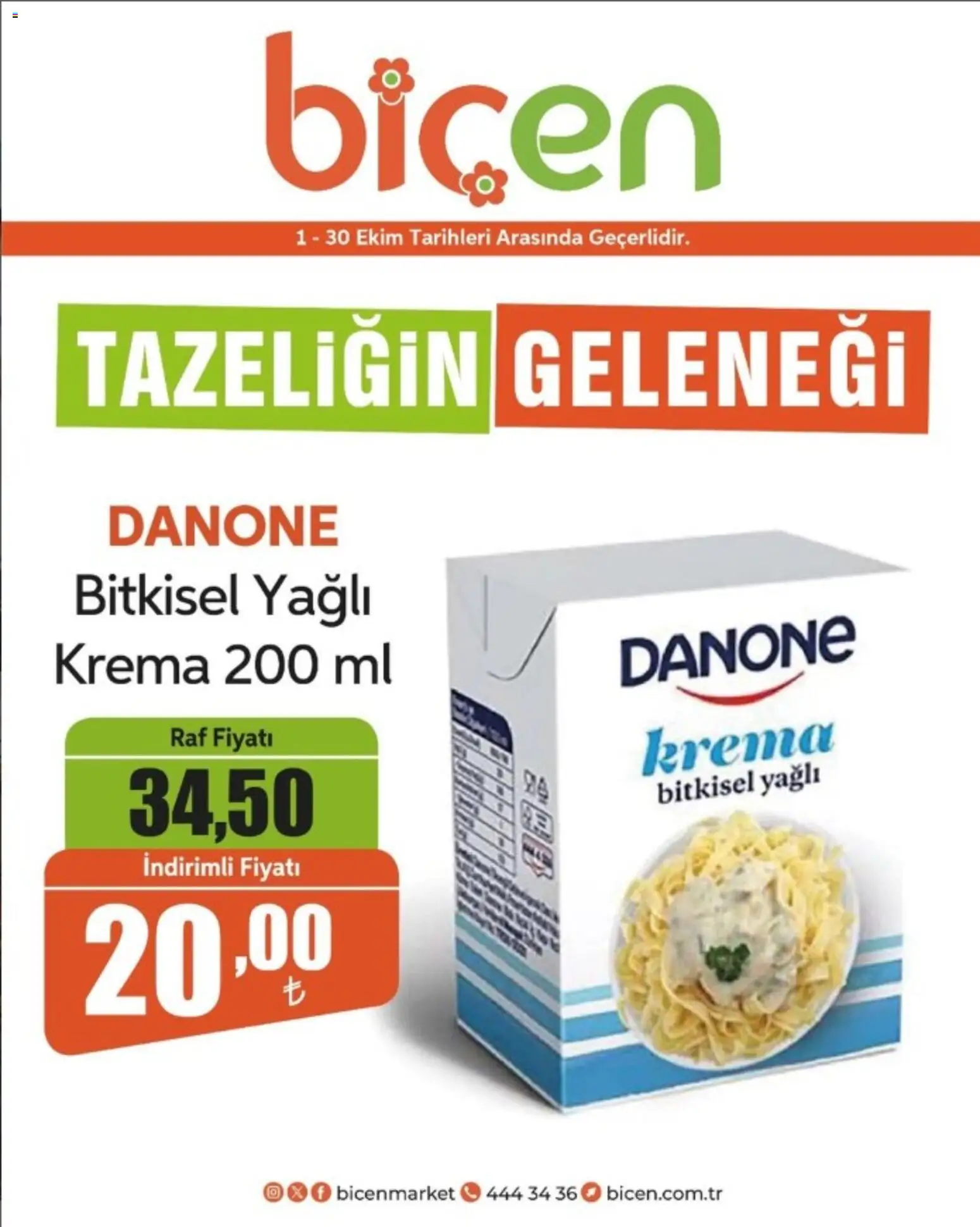 Biçen Market - Ayın ürünü - 01 Ekim 2026 tarihinden itibaren geçerlidir | Sayfa: 1 | Ürünler: Raf, Krema
