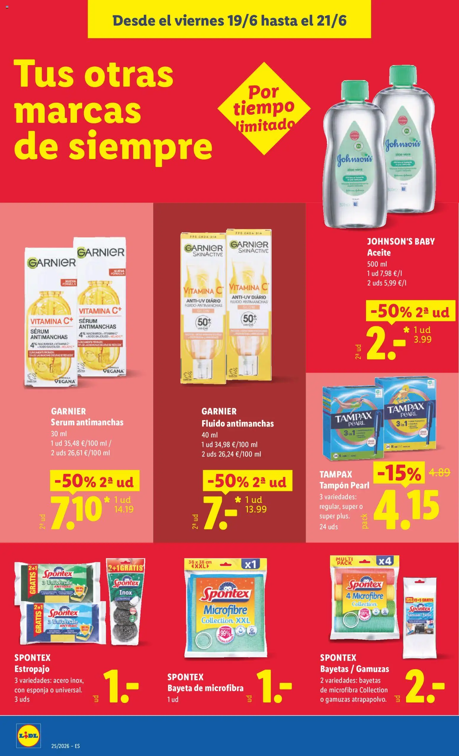 Lidl folleto │ válido desde el 15.06.2026 | Página: 56 | Productos: Esponja, Sérum, Aceite