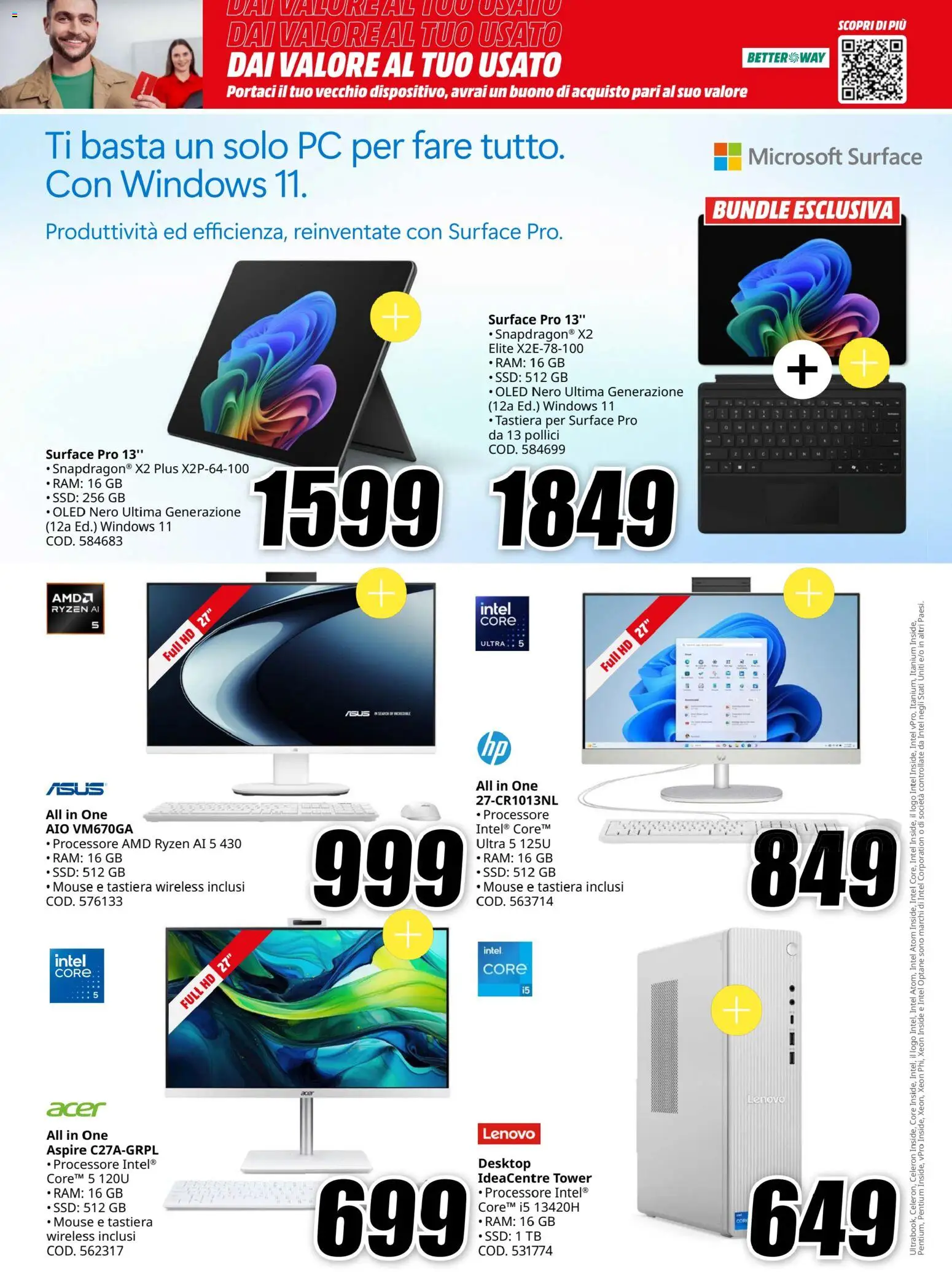 Volantino Media World del 16/07/2026 | Pagina: 5 | Prodotti: PC, Mouse, Tastiera