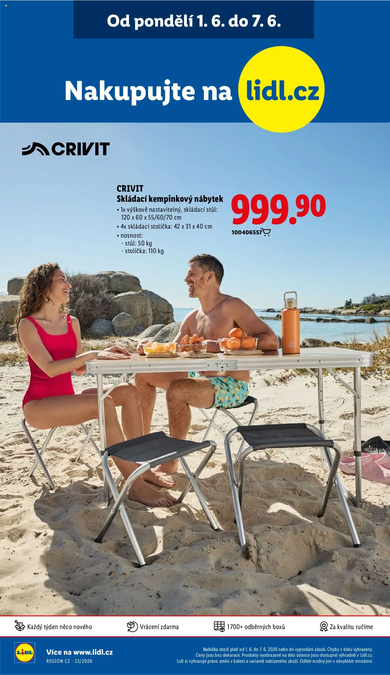 Lidl leták - Spotřební zboží od 01.06.2026 | Strana: 32 | Produkty: Stolička, Skládací stolička, Nábytek, Stůl