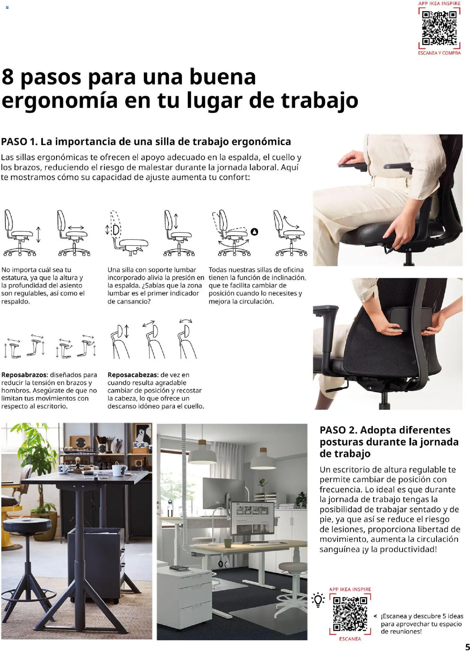 Catálogo IKEA Oficina profesional │ válido desde el 01/02/2026 | Página: 5 | Productos: Té, Silla