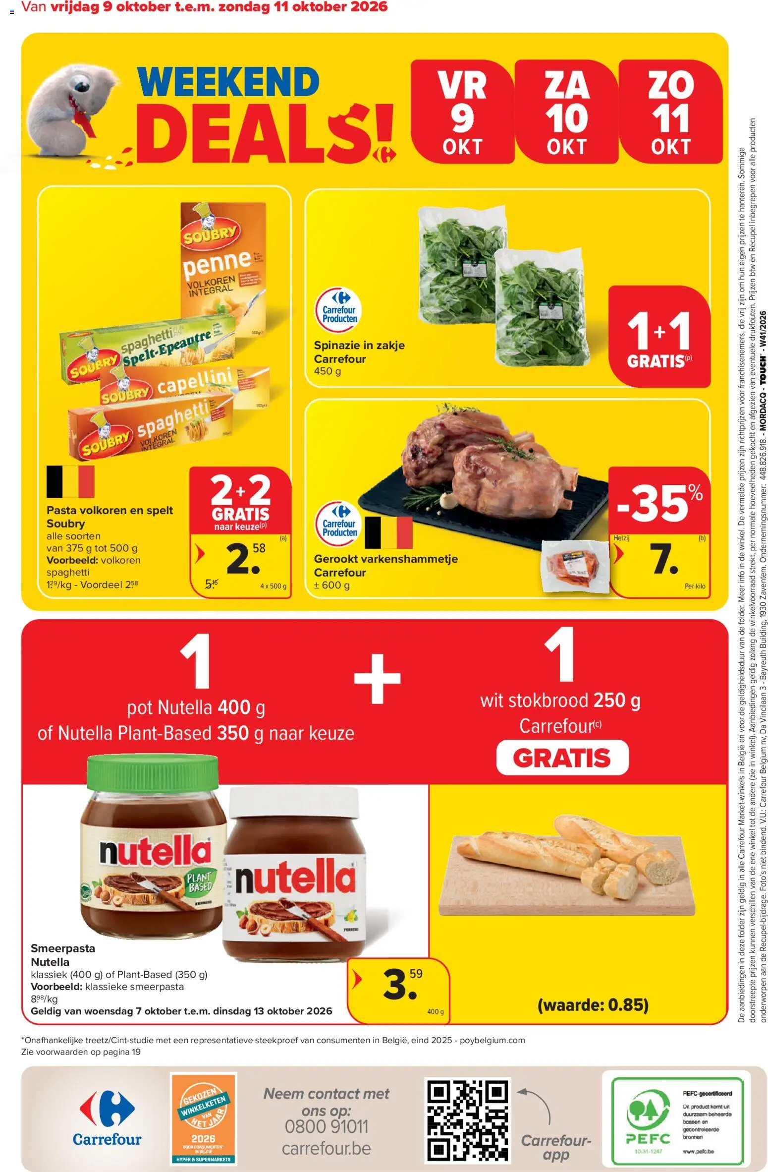 {H1} | Pagina: 20 | Producten: Stokbrood, Spaghetti, Spinazie, Pot