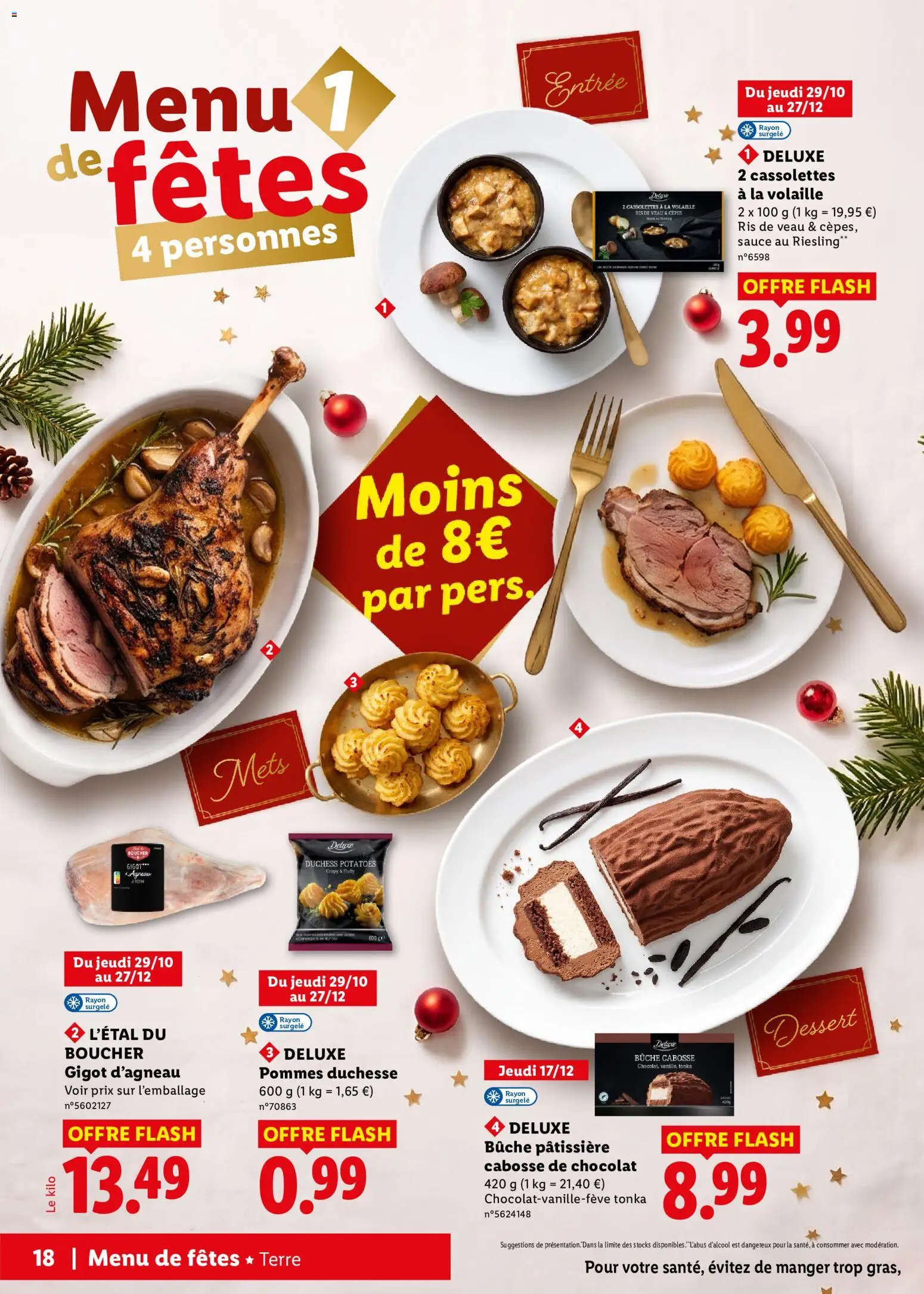 {H1} | Page: 18 | Produits: Casseroles, Vanille, Volaille, Pommes