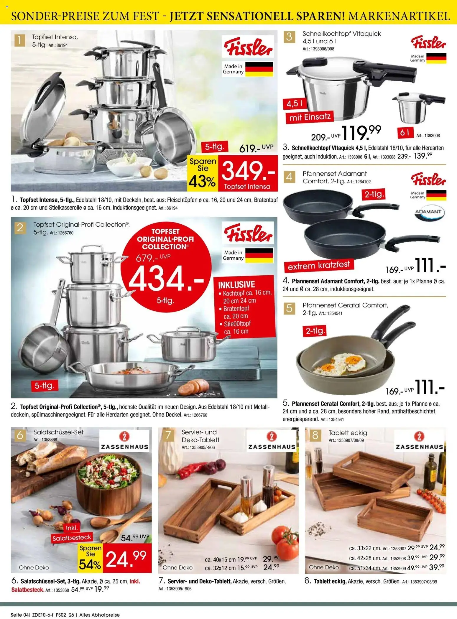 Zurbrüggen Sonder-Preise zum Fest – gültig ab 10.10.2026 | Seite: 4