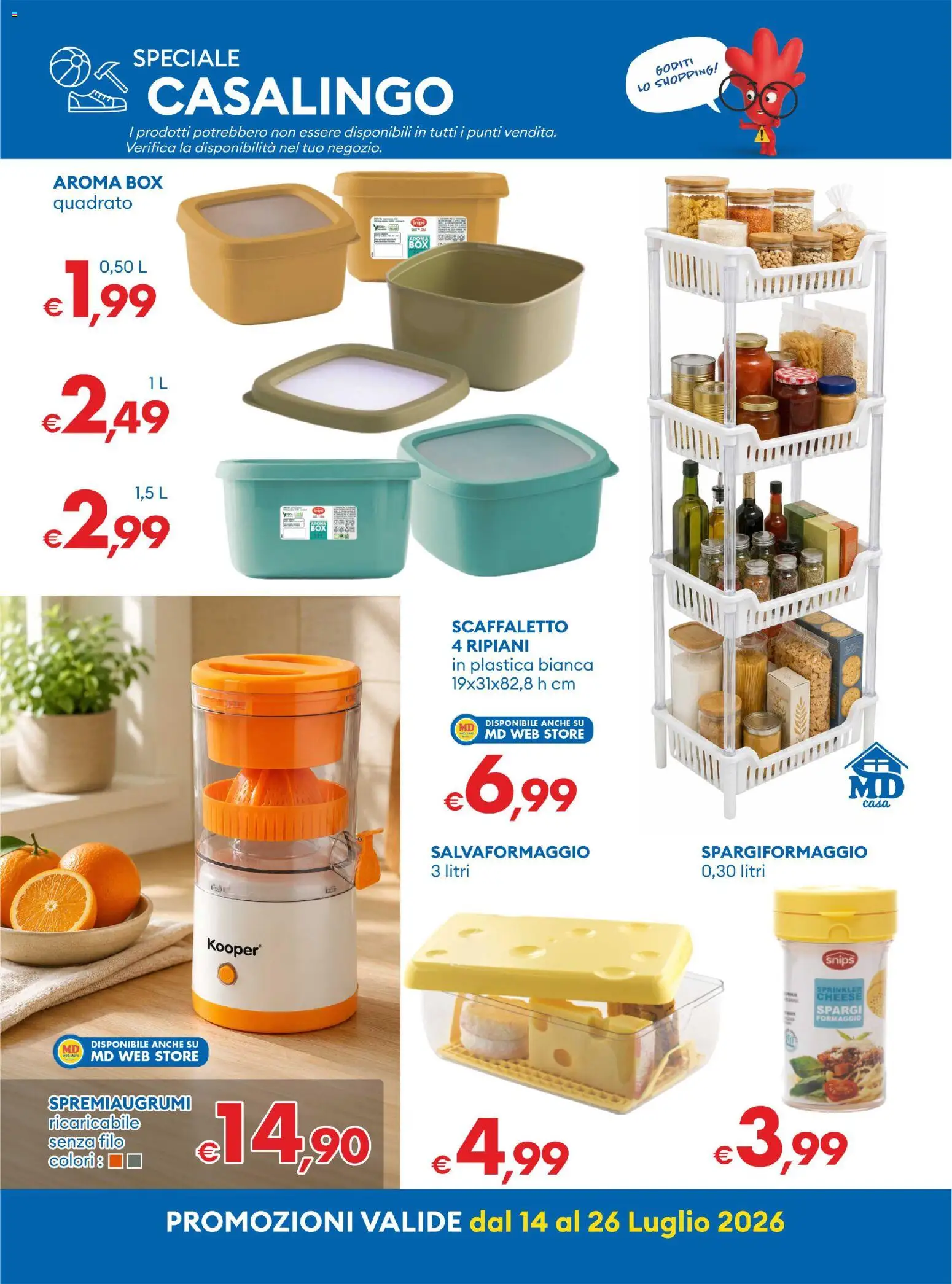 Volantino MD Discount del 14/07/2026 | Pagina: 24 | Prodotti: Formaggio