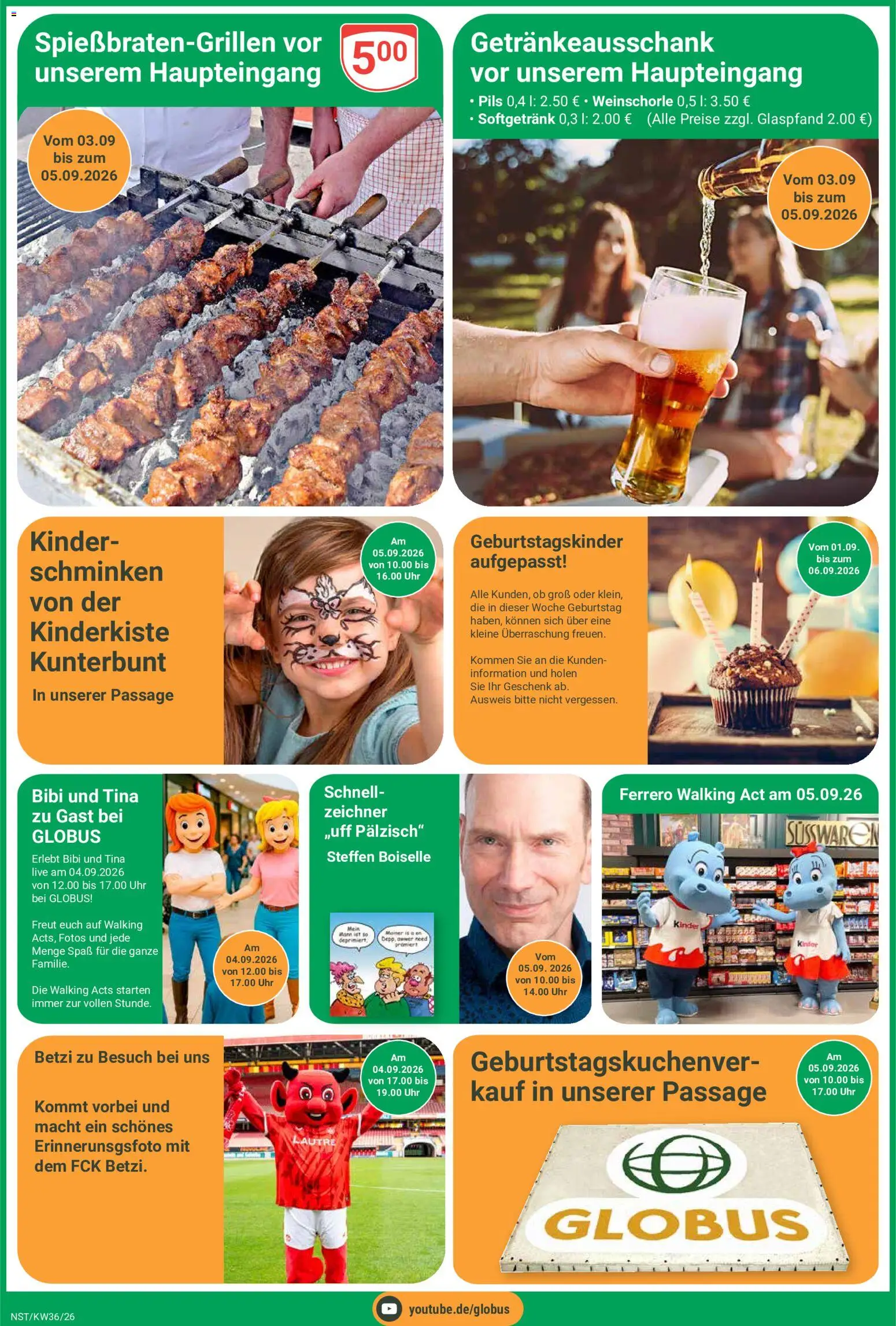 Globus Prospekt Neustadt a.d. Weinstraße – gültig ab 31.08.2026 | Seite: 4 | Produkte: Pils, Walking, Weinschorle, Uhr