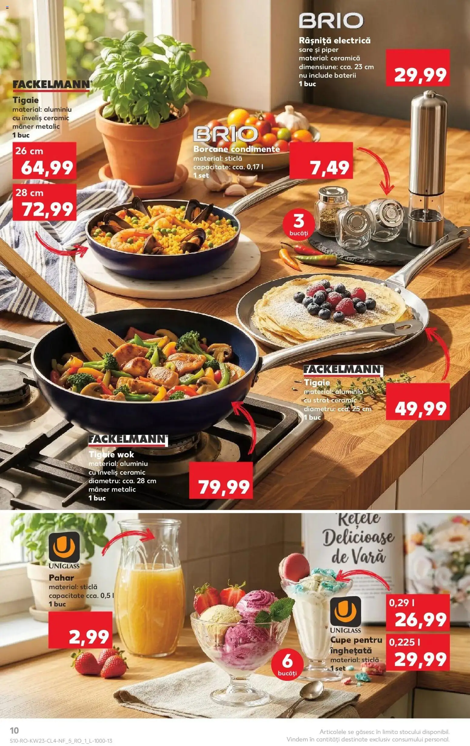 Noul catalog Kaufland – valabil de la 03.06.2026 | Pagină: 10 | Produse: Mâner, Baterii, Înghețată, Sare