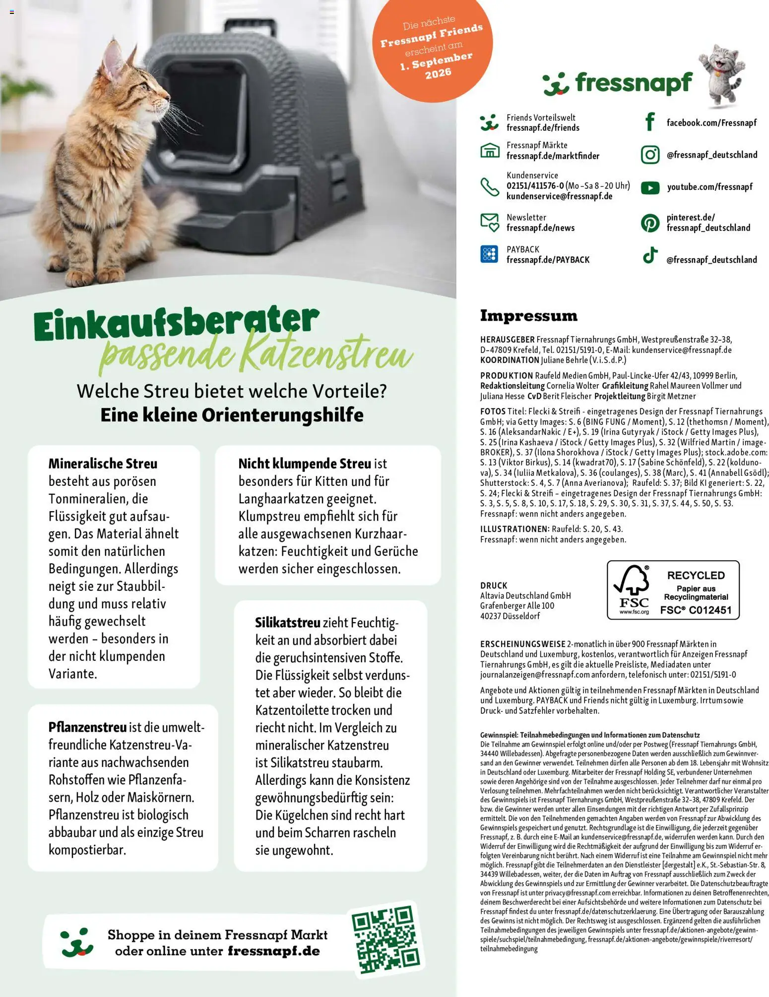 Fressnapf Friends Magazin – gültig ab 01.07.2026 | Seite: 54 | Produkte: Uhr