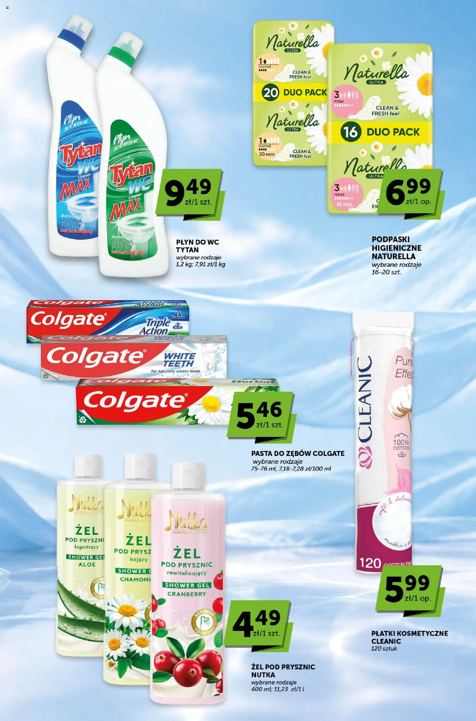 Groszek gazetka - Katalog od 24.09.2026 | Strona: 12 | Produkty: Cleaner, Płatki kosmetyczne, Płatki, Żel pod prysznic