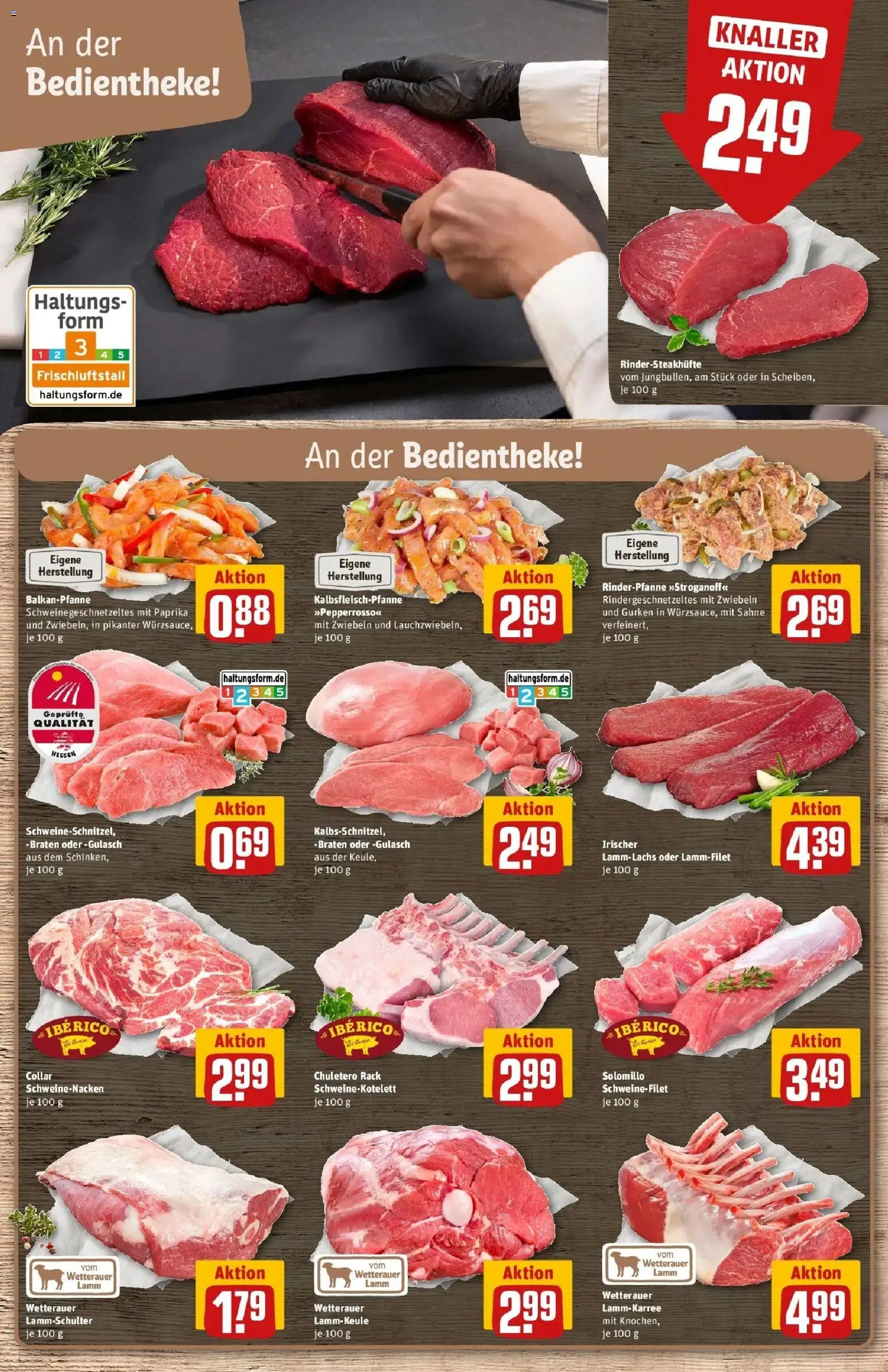 REWE Prospekt ab 12.10.2026 zum Blättern » Angebote | Seite: 6 | Produkte: Lammkeule, Schweinefilet, Zwiebeln, Paprika