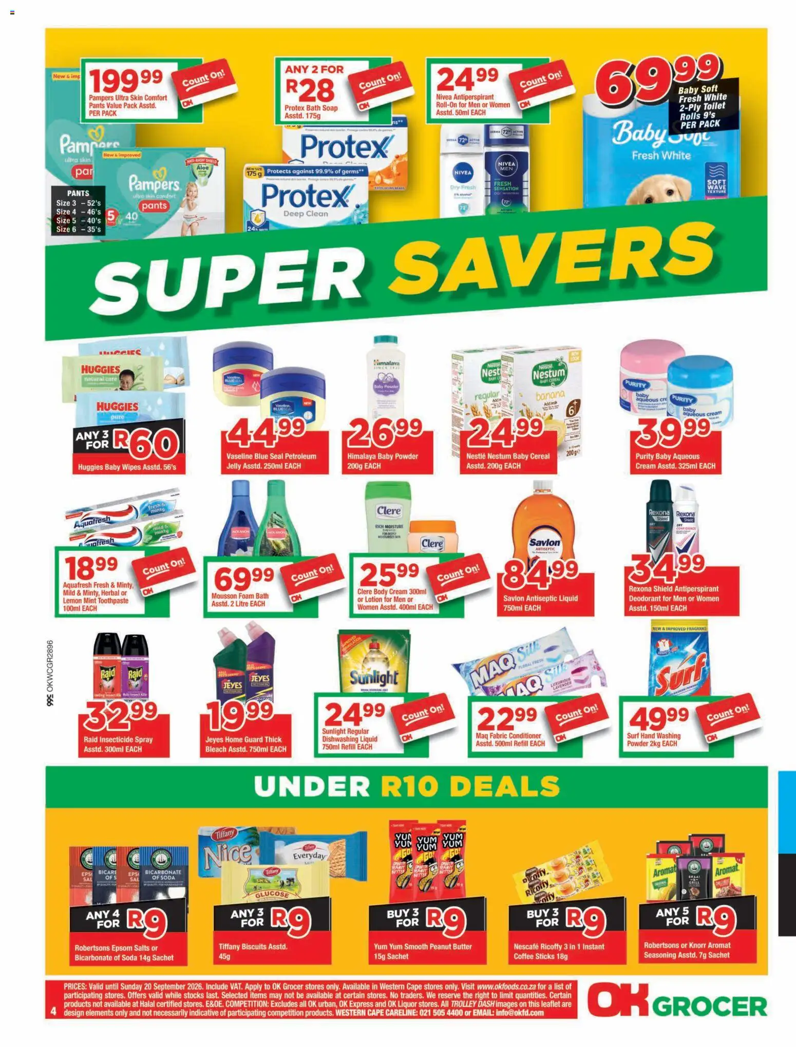 New OK Foods catalogue – valid from 09/09/2026 | Page: 4 | Products: Bath, Peanut butter, Body cream, Aromat