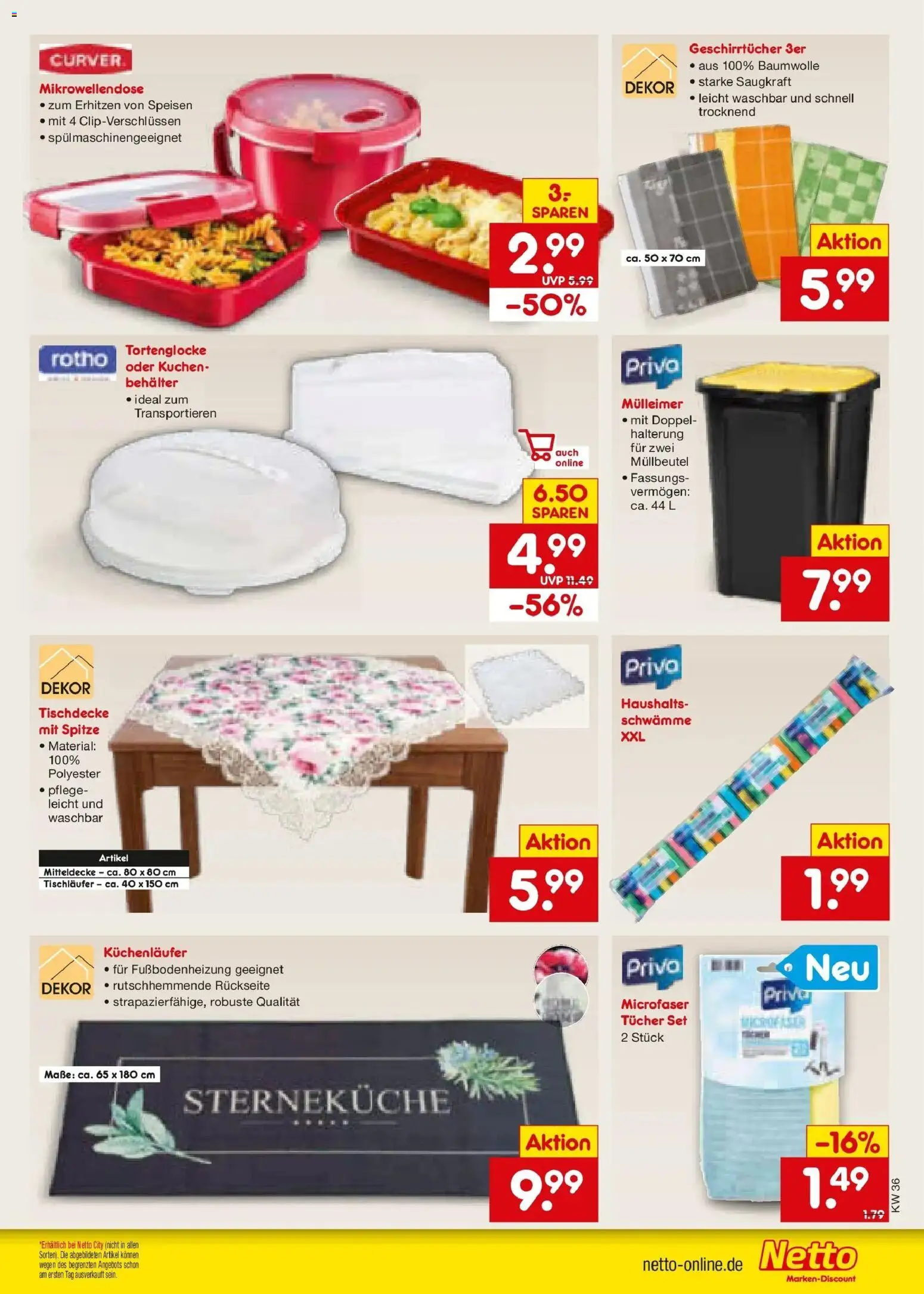 Netto Marken-Discount Prospekt Stemwede-Dielingen (ab 31.08.2026) » Angebote | Seite: 43 | Produkte: Schwämme, Kuchen