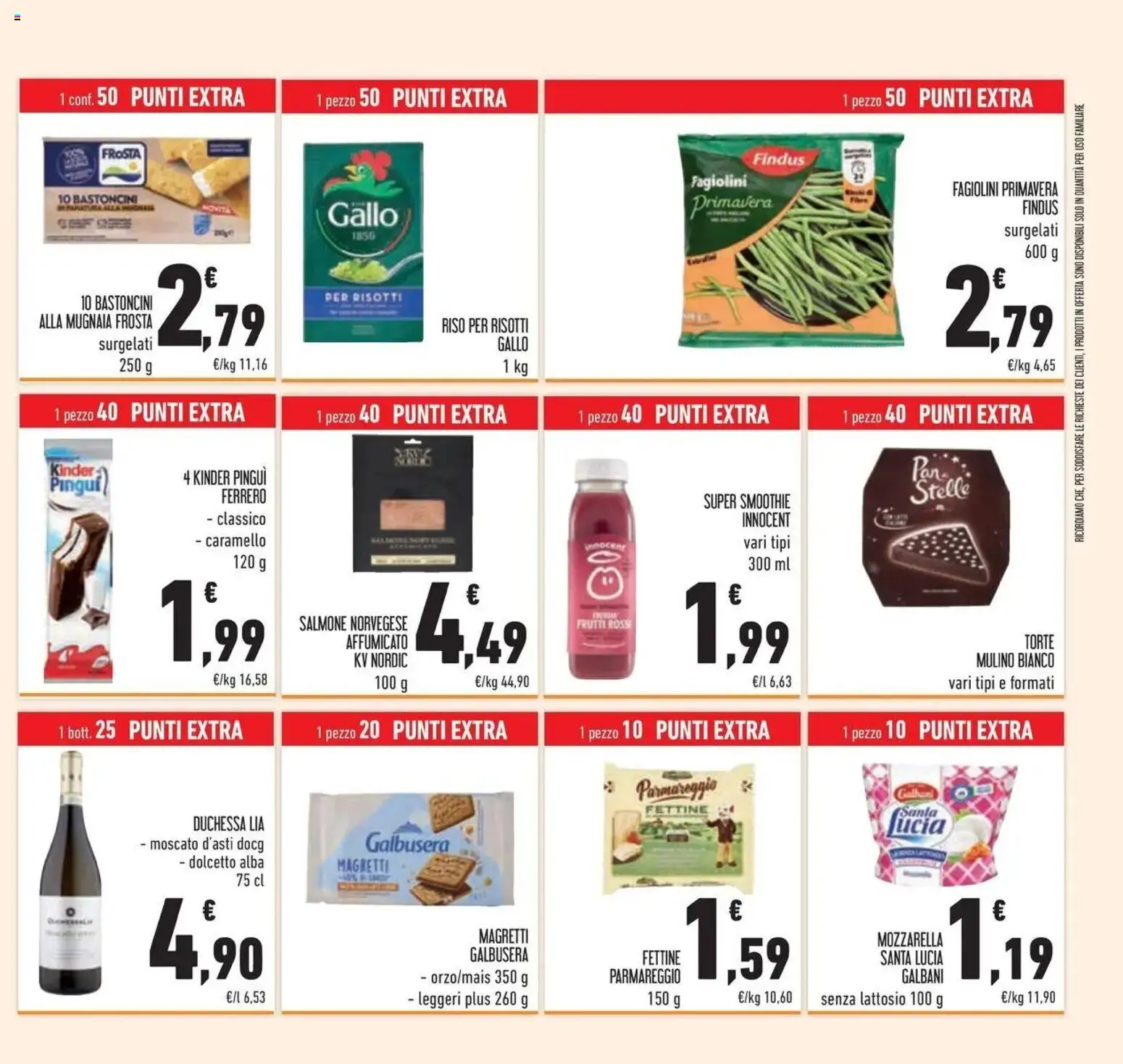 Volantino Conad del 07/10/2026 | Pagina: 51 | Prodotti: Mozzarella senza lattosio, Salmone, Riso, Fagiolini