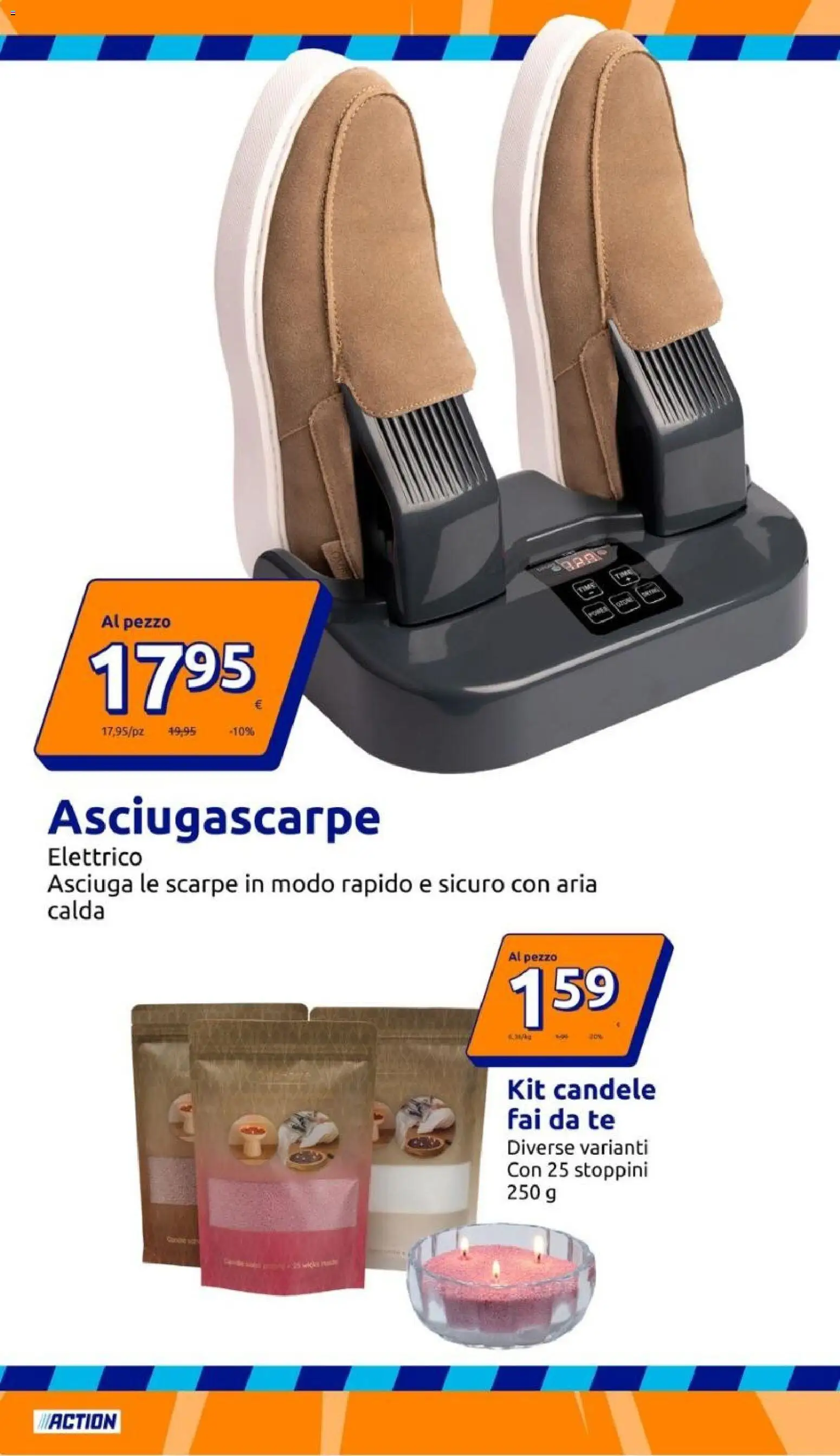 Volantino Action del 09/09/2026 | Pagina: 18 | Prodotti: Tè, Candele, Scarpe