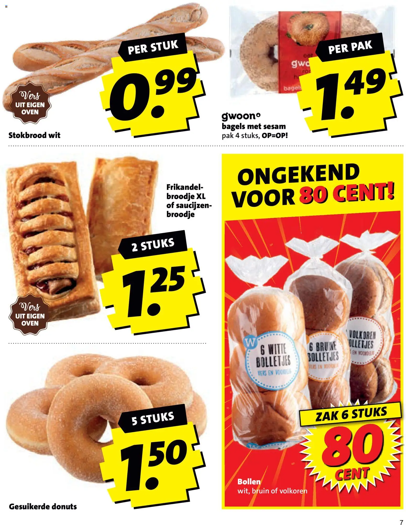 {H1} | Pagina: 7 | Producten: Stokbrood, Zak, Bolletjes, Broodje