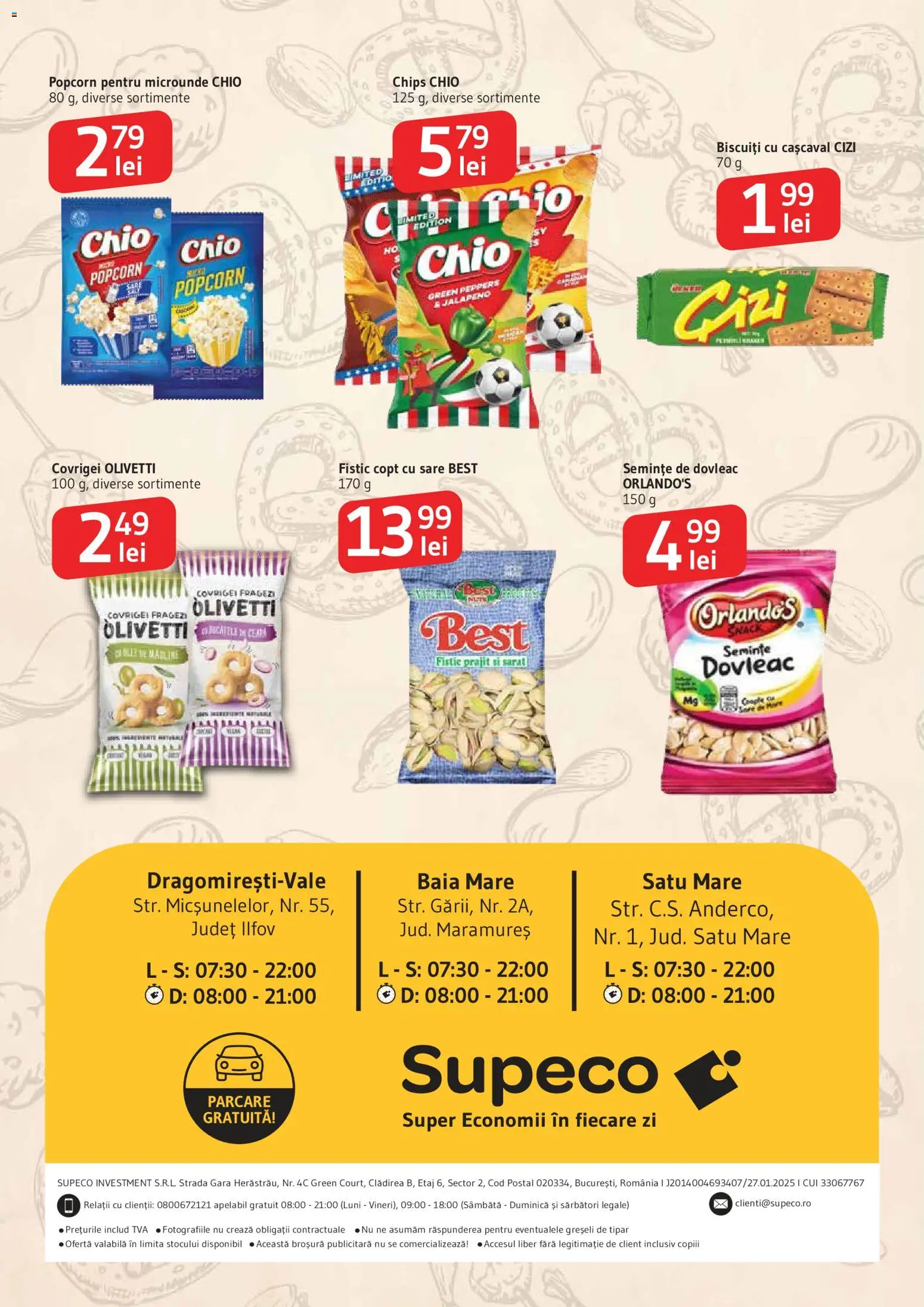 Noul catalog Supeco – valabil de la 11.06.2026 | Pagină: 4 | Produse: Cașcaval, Covrigei, Biscuiți, Sare
