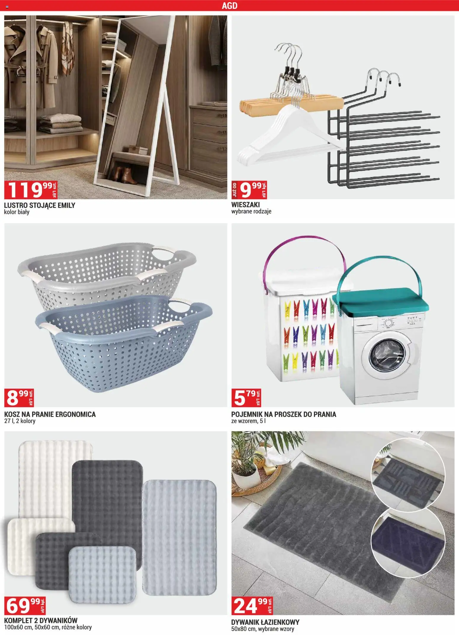 Merkury Market gazetka od 01.07.2026 | Strona: 14 | Produkty: Wieszaki, Kosz, Lustro, Proszek do prania