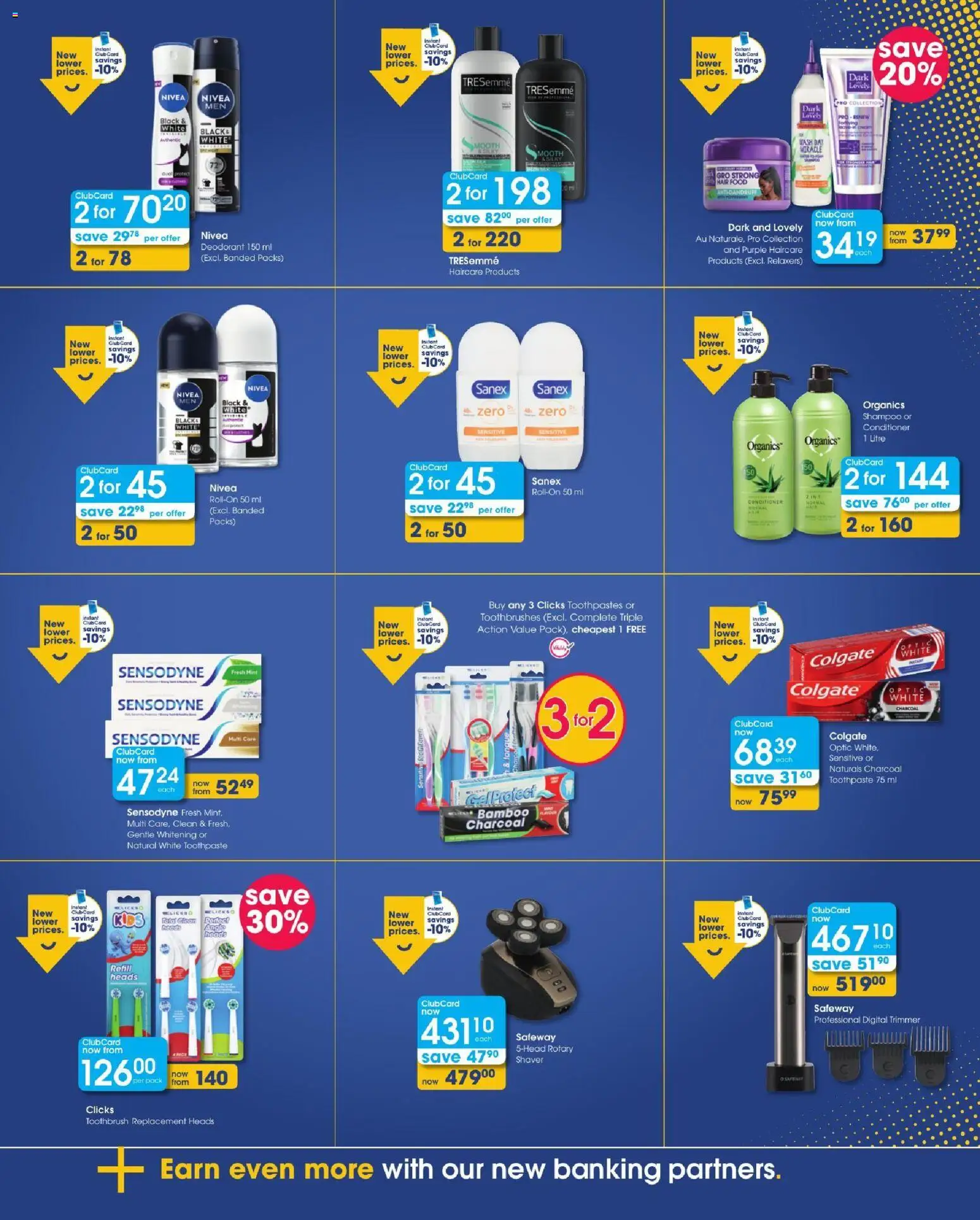 New Clicks catalogue – valid from 08/10/2026 | Page: 9 | Products: Shampoo, Conditioner, Toothpaste, Toothbrush