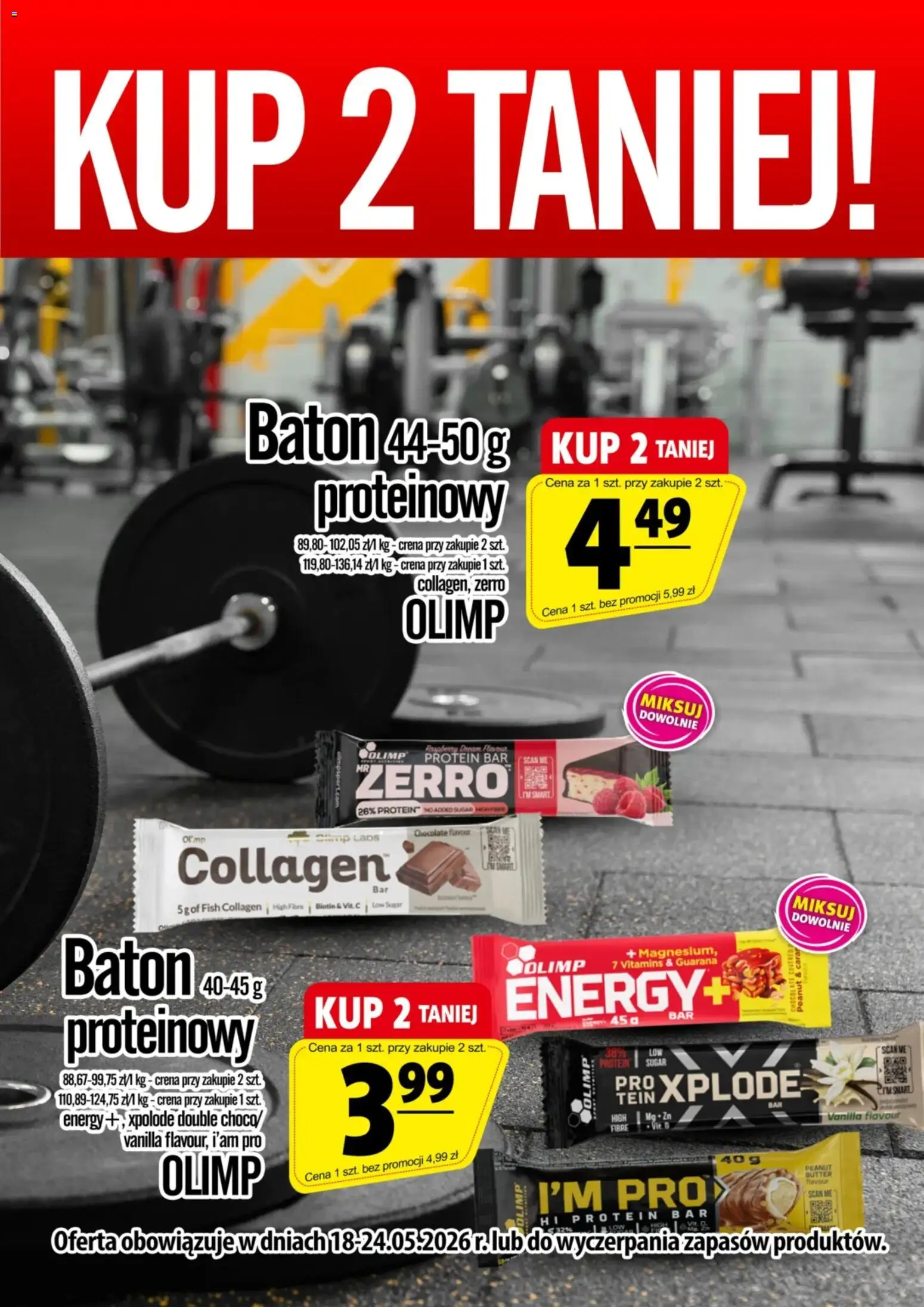 Prim Market promocja - Batony Olimp od 23.05.2026 | Strona: 1 | Produkty: Baton