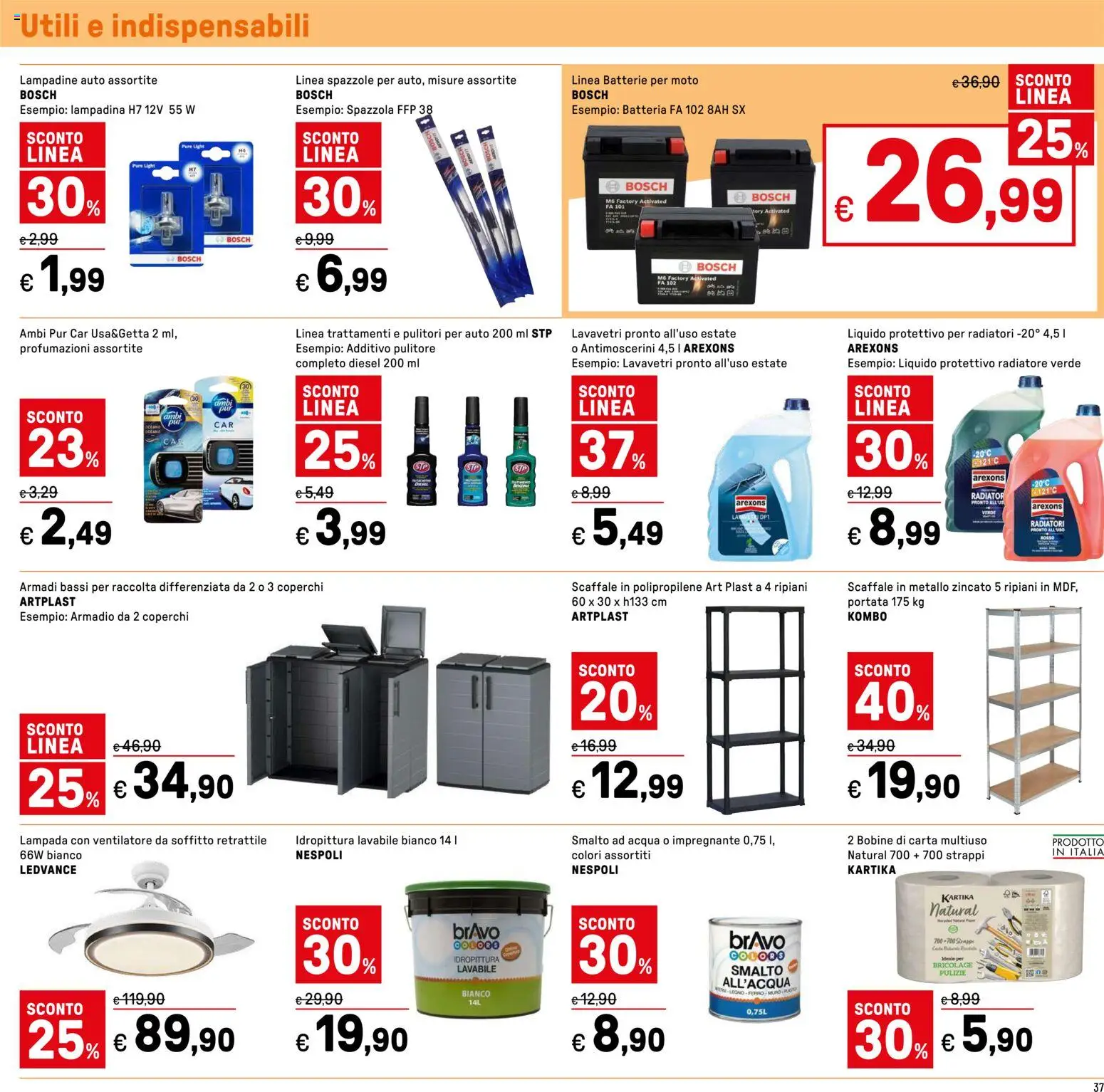 Volantino Iper del 04.06.2026 | Pagina: 37 | Prodotti: Spazzola, Acqua, Scaffale, Armadio