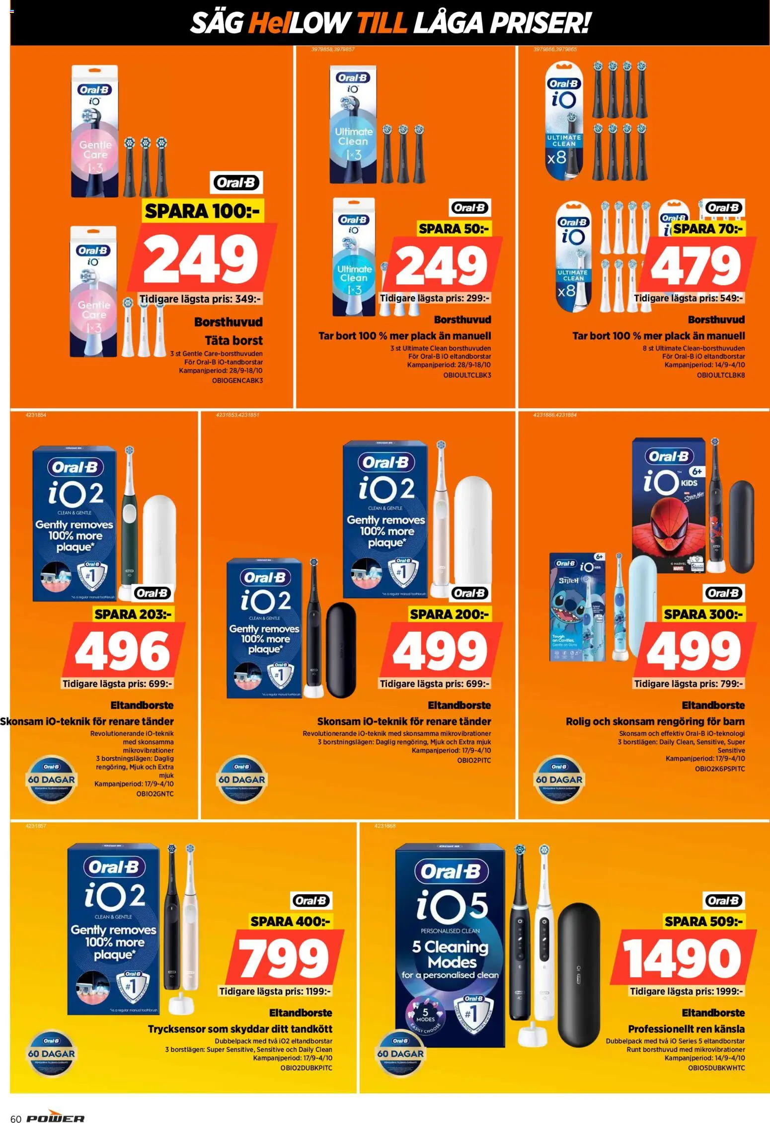 Power reklamblad aktuell från 28/09/2026 | Sida: 60 | Produkter: Eltandborste, Såg