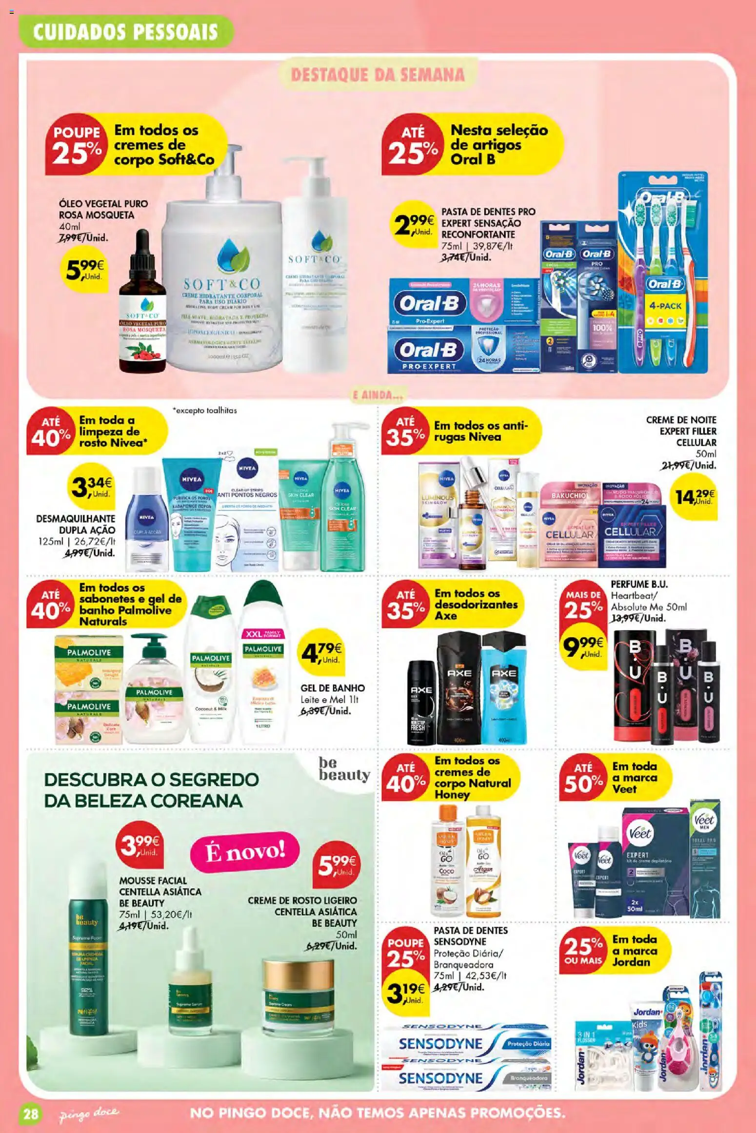 Pingo Doce Poupe Esta Semana Açores │ válido de 27/08/2026 | Página: 28 | Produtos: Hidratante corporal, Banho, Coco, Creme