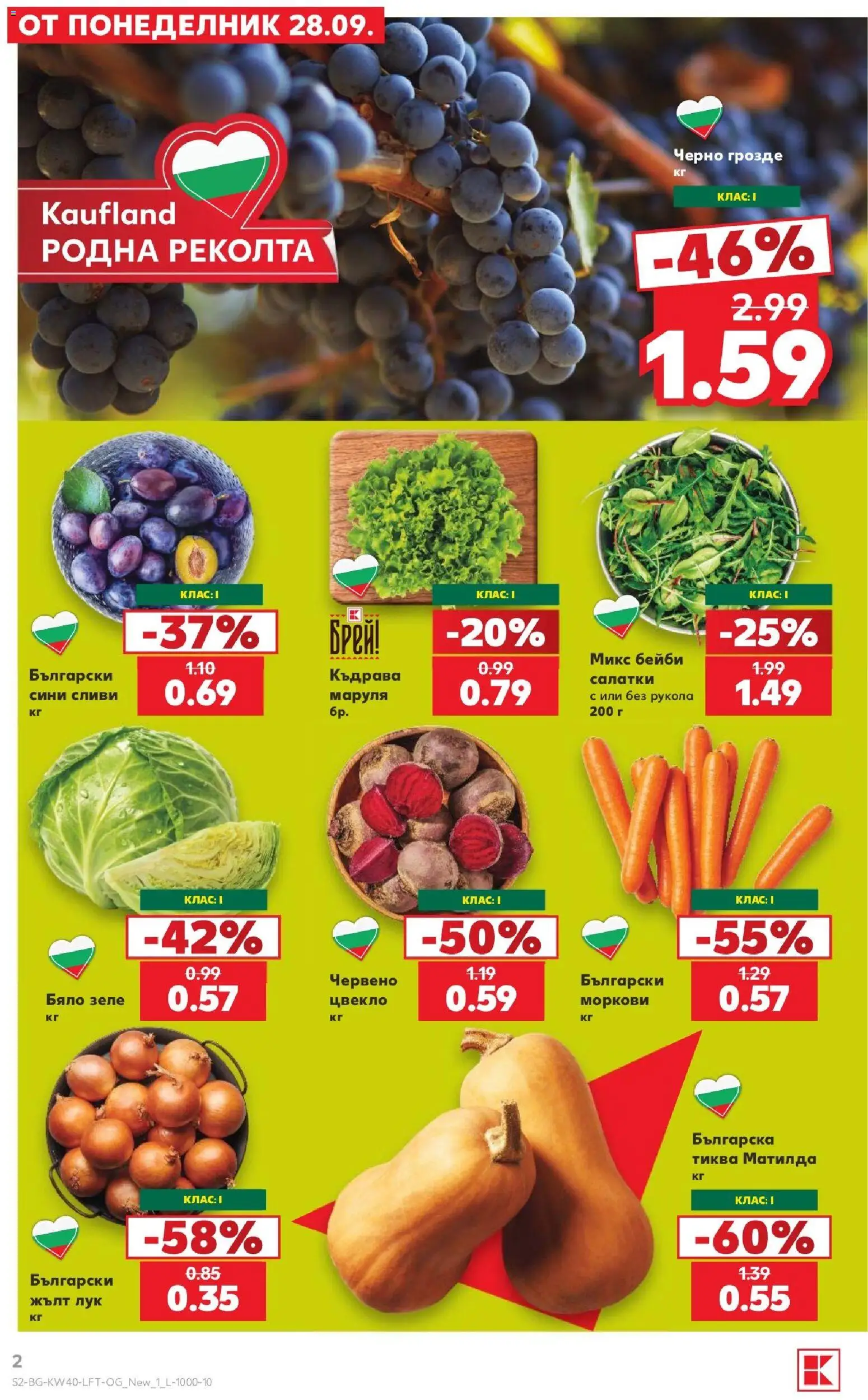 {H1} | Страница: 2 | Продукти: Лук, Цвекло, Грозде, Бяло зеле