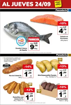 Vista previa Masymas folleto válido desde el 18/09/2026 | Página: 5 | Productos: Masa, Salmón, Bolsa, Panadería