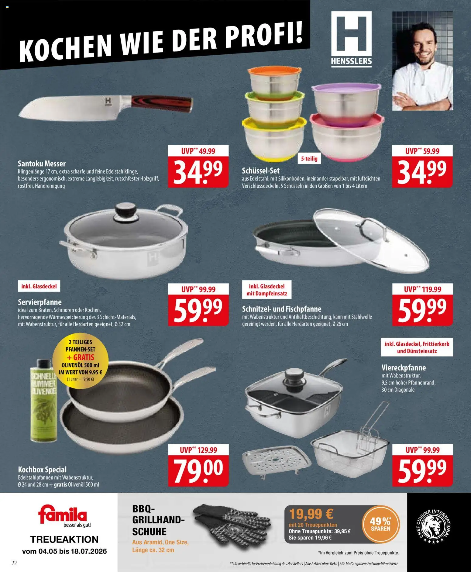 Famila Prospekt – gültig ab 01.06.2026 | Seite: 22 | Produkte: Olivenol, Schnitzel