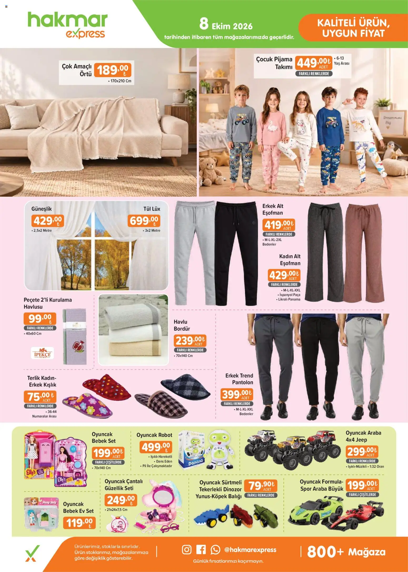 Hakmar Express Katalog - 08 Ekim 2026 tarihinden itibaren geçerlidir | Sayfa: 2 | Ürünler: Robot, Oyuncak, Pil, Güneşlik