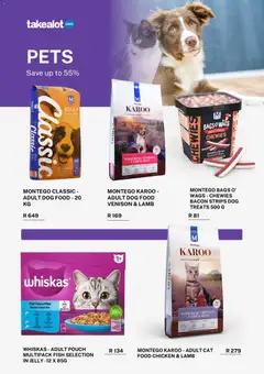Takealot specials catalogue – valid from 01/07/2026 | Page: 5 | Products: Chicken, Rice, Fish, Dog food