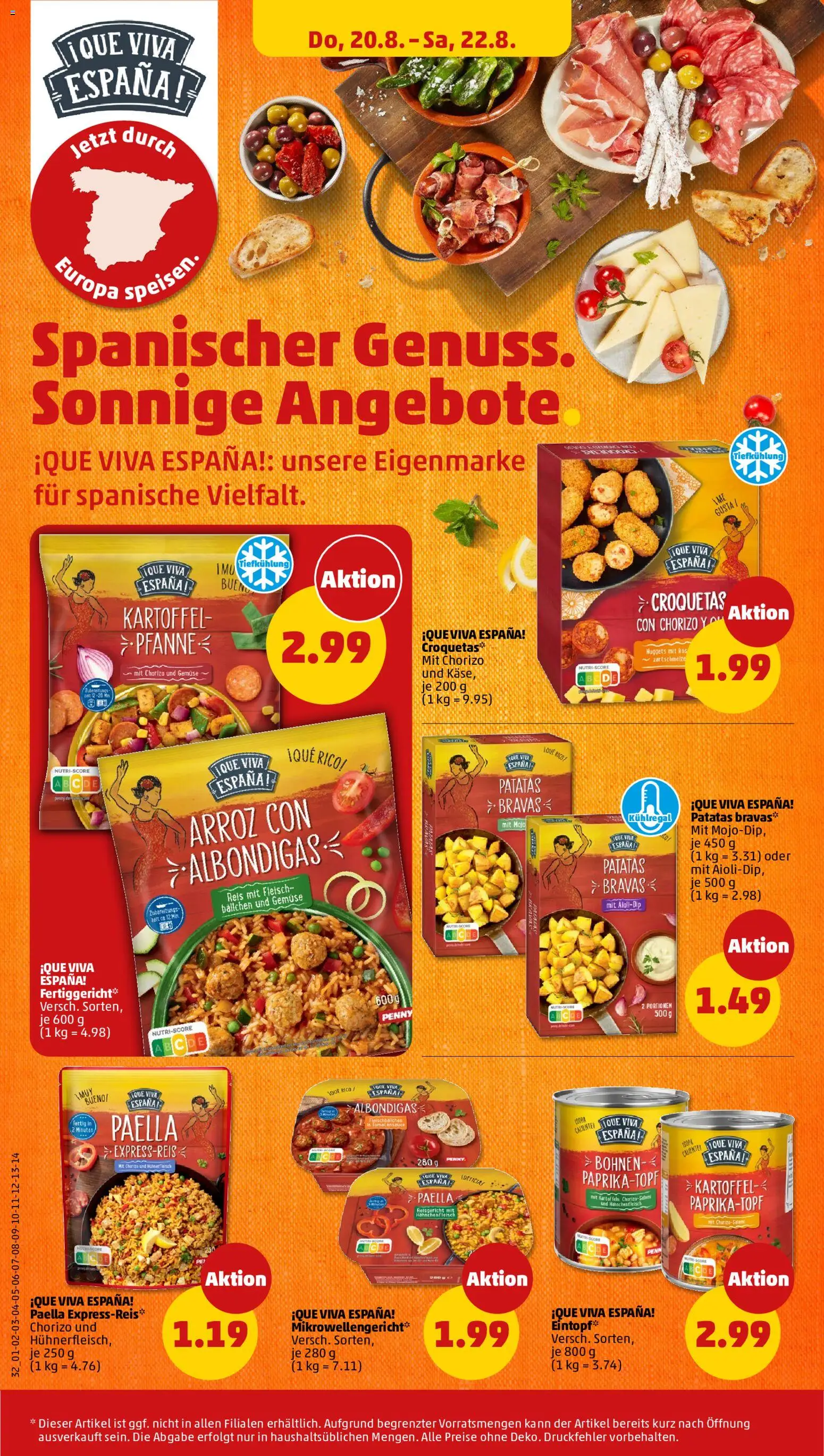 Penny Prospekt – gültig ab 17.08.2026 | Seite: 40 | Produkte: Käse, Gemüse, Hühnerfleisch, Fleisch