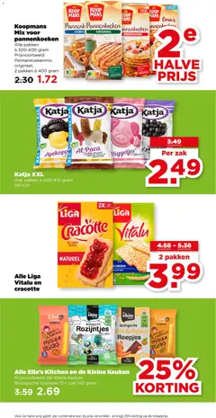 Koopmans Mix voor pannenkoeken, Alle pakken à 320-400 gram. Prijsvoorbeeld: Pannenkoekenmix origineel, 2 pakken à 400 gram - Voorbeeld van een folder van Plus, geldig van 03.06.2026 | Pagina: 20 | Producten: Kersen, Kan, Pannenkoeken, Zak