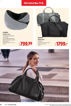 ESMARA Putna torba, Dimenzije: cca 55 x 30 x 29 cm (D x Š x V). Zapremina: cca 46 l - pregled Lidl kataloga - važi od 28.05.2026 | Strana: 46