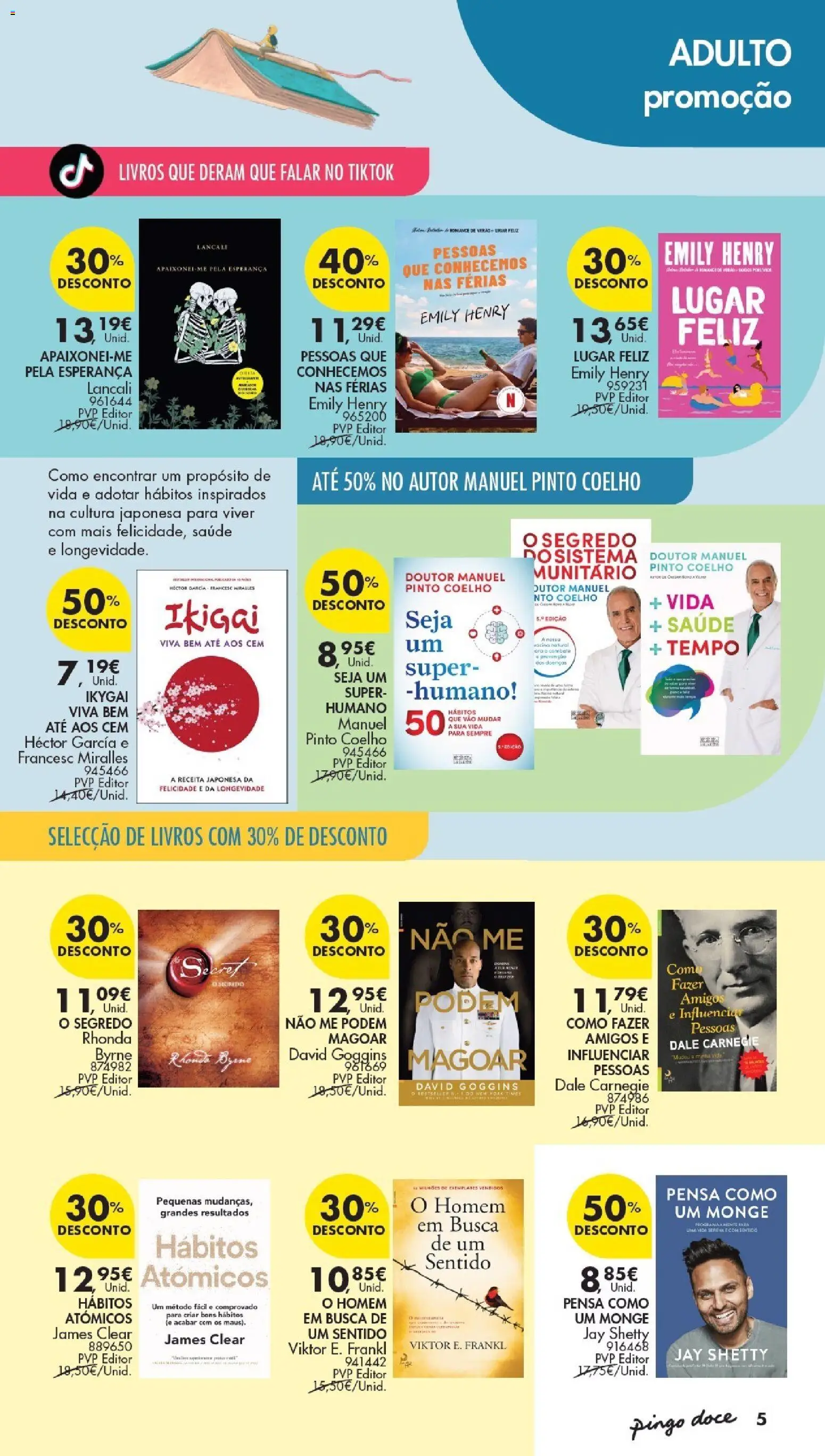 Pingo Doce Bazar Feira do Livro │ válido de 30/06/2026 | Página: 5 | Produtos: Carne, Coelho