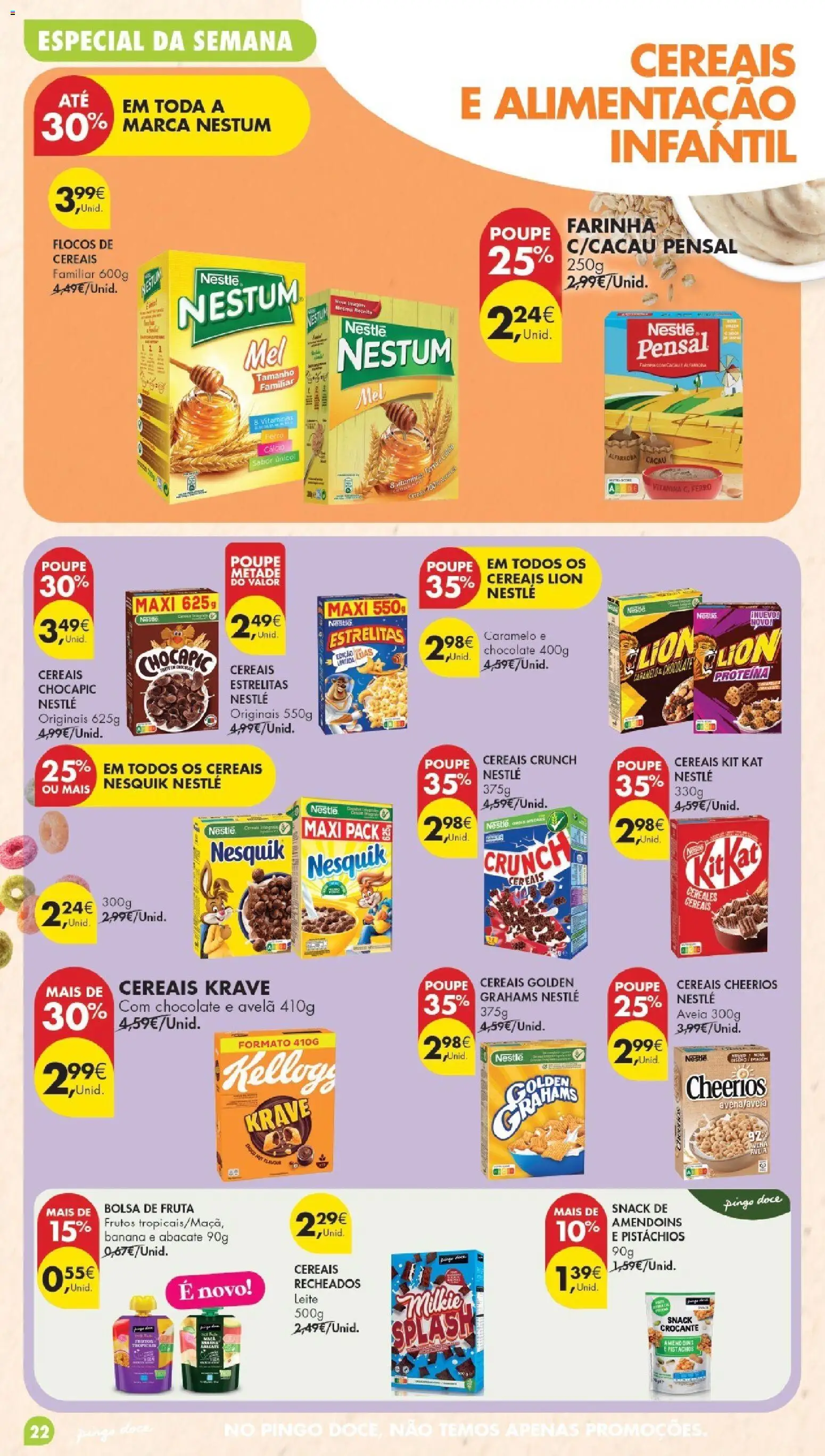 Pingo Doce Poupe Esta Semana Madeira │ válido de 01/09/2026 | Página: 22 | Produtos: Banana, Cacau, Abacate, Cereais