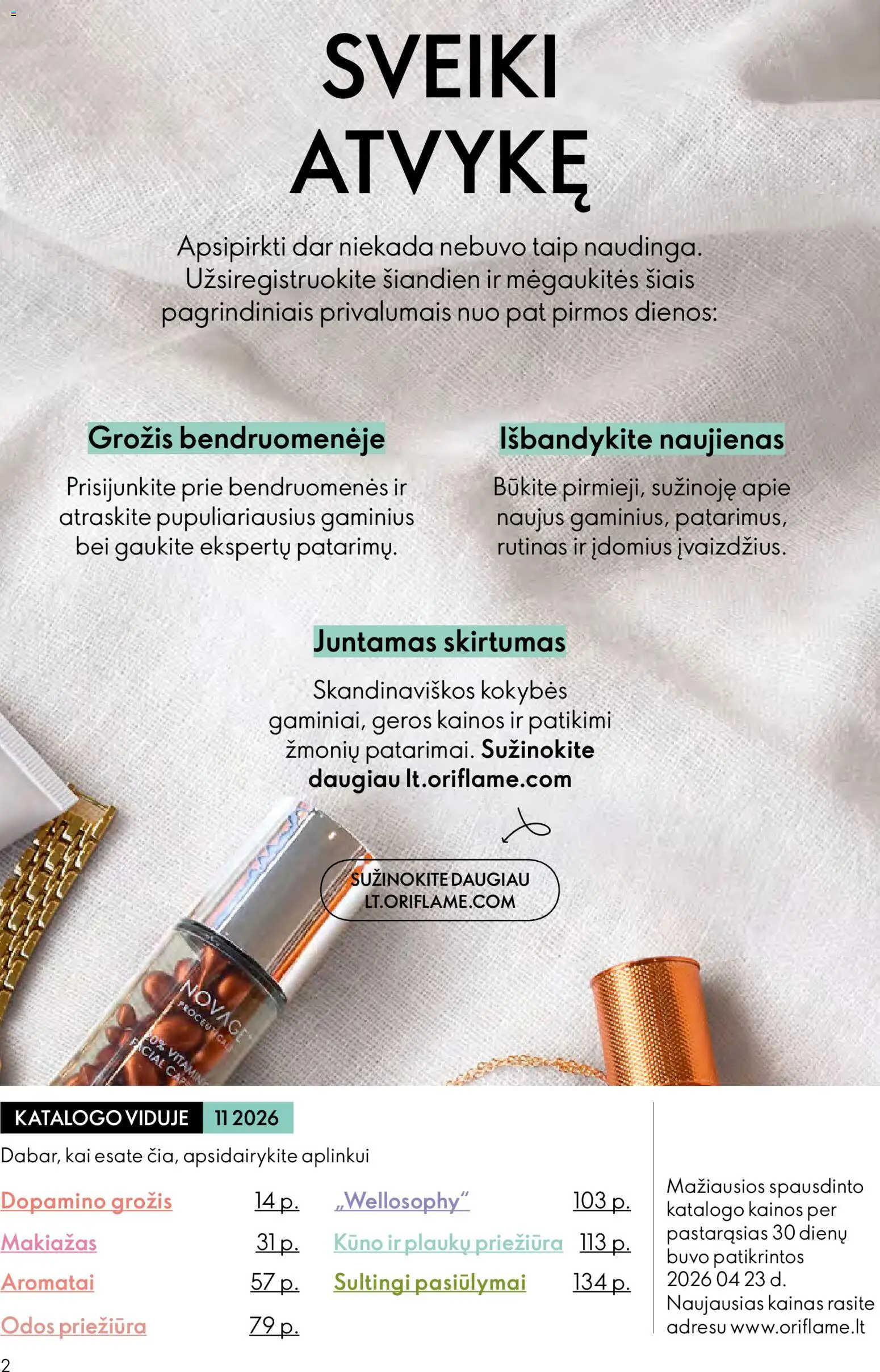 Oriflame akcijos nuo 2026.08.05 | Puslapis: 2 | Prekių: Makiažas