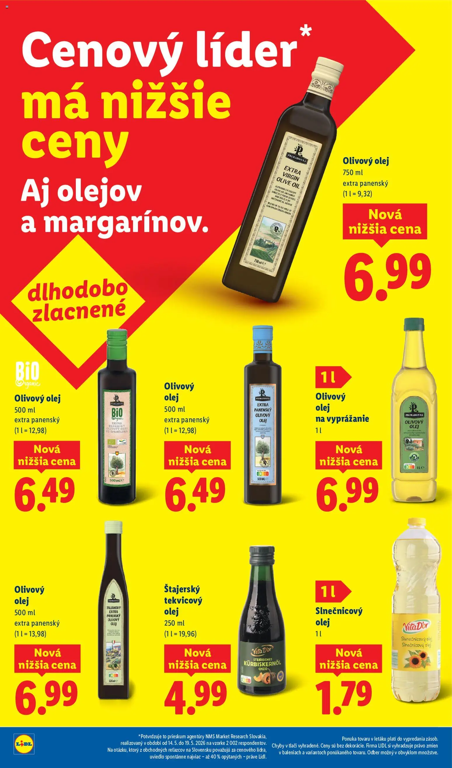 Nové Lidl akcie – leták je platný od 03.07.2026 | Strana: 16 | Produkty: Olej, Olivový olej, Slnečnicový olej